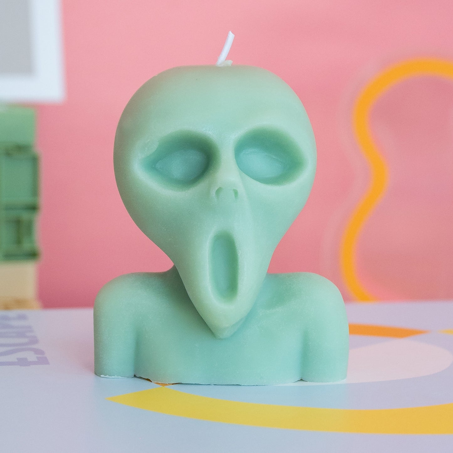 Alien Head Candle