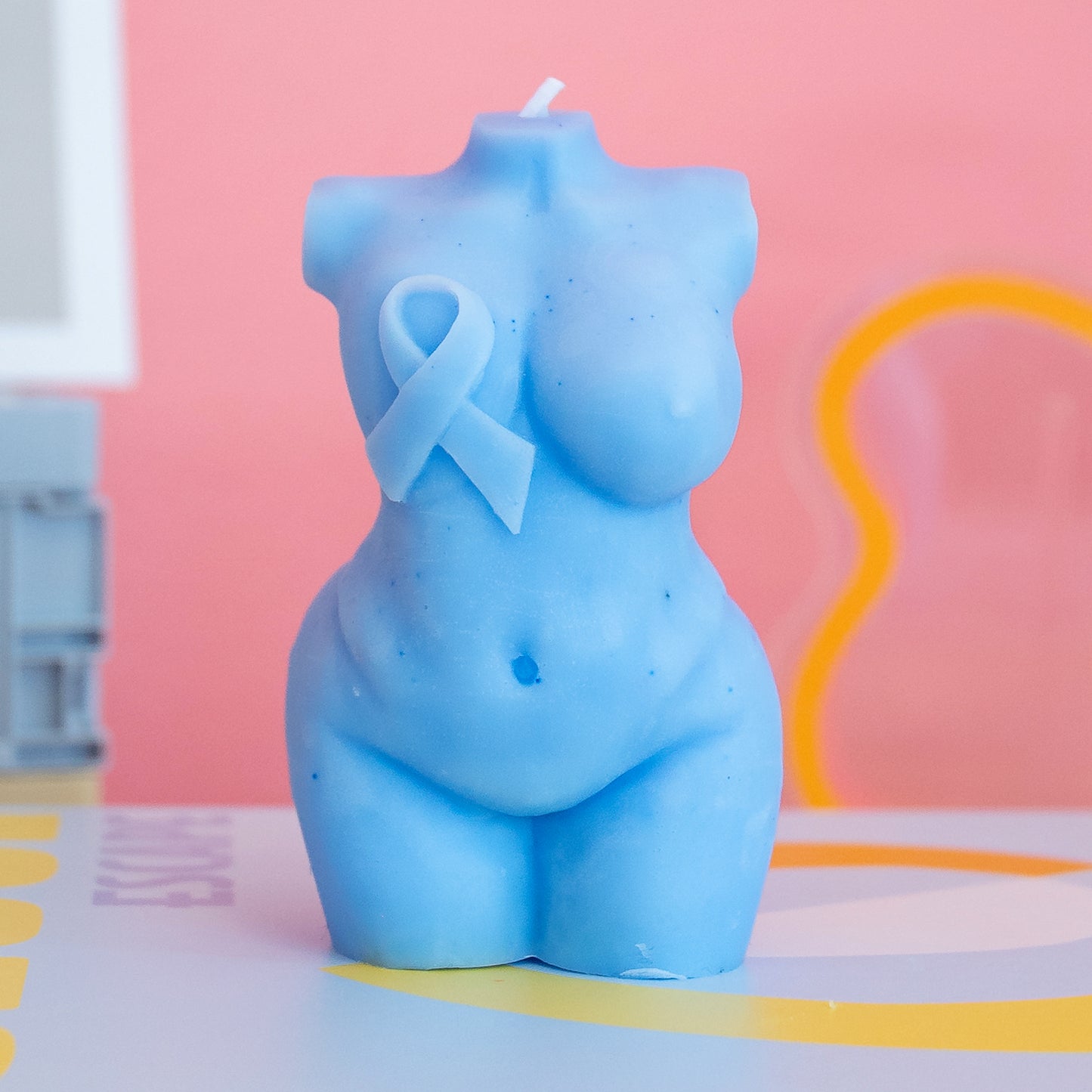 Breast Cancer Awareness Candle