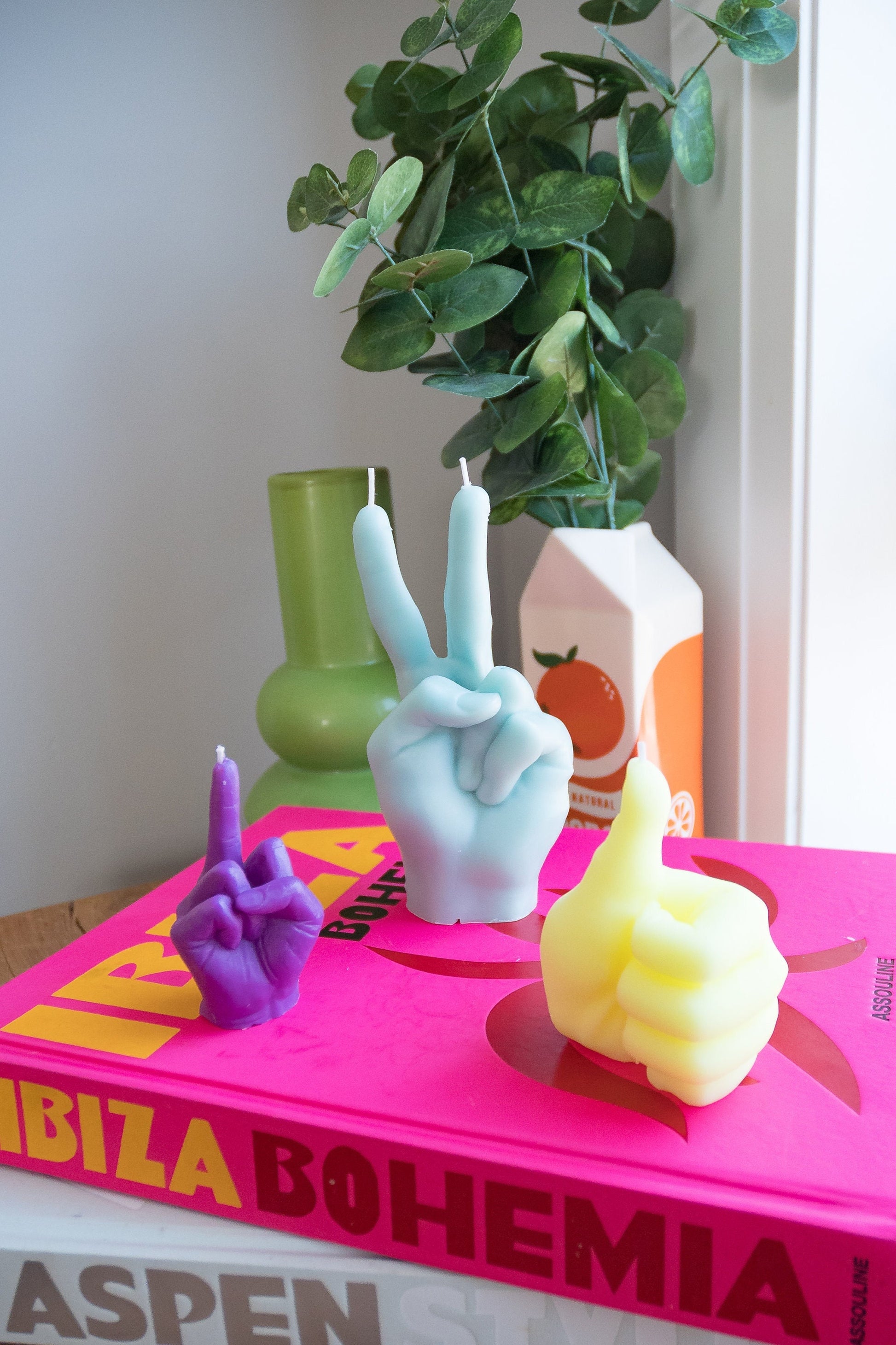 Life-Sized Peace Sign Candle