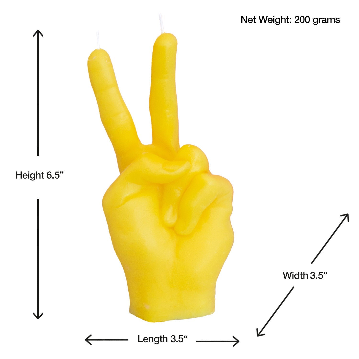 Life-Sized Peace Sign Candle