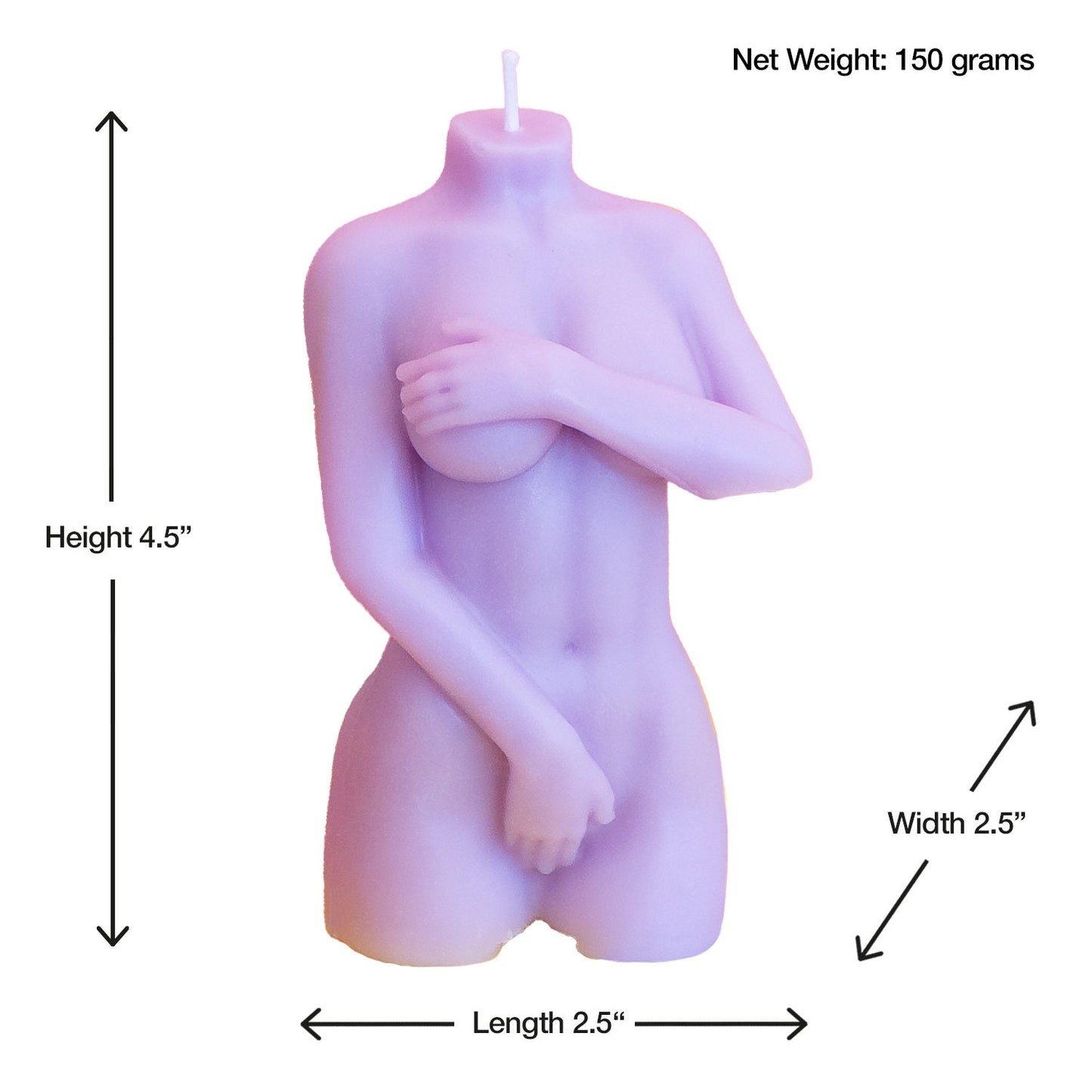 Female Body Covering Candle