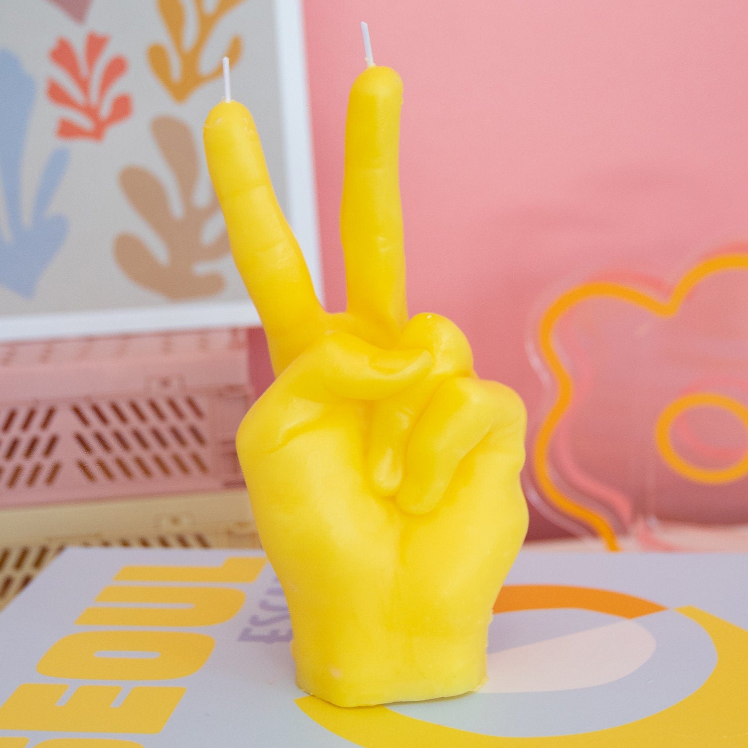 Life-Sized Peace Sign Candle