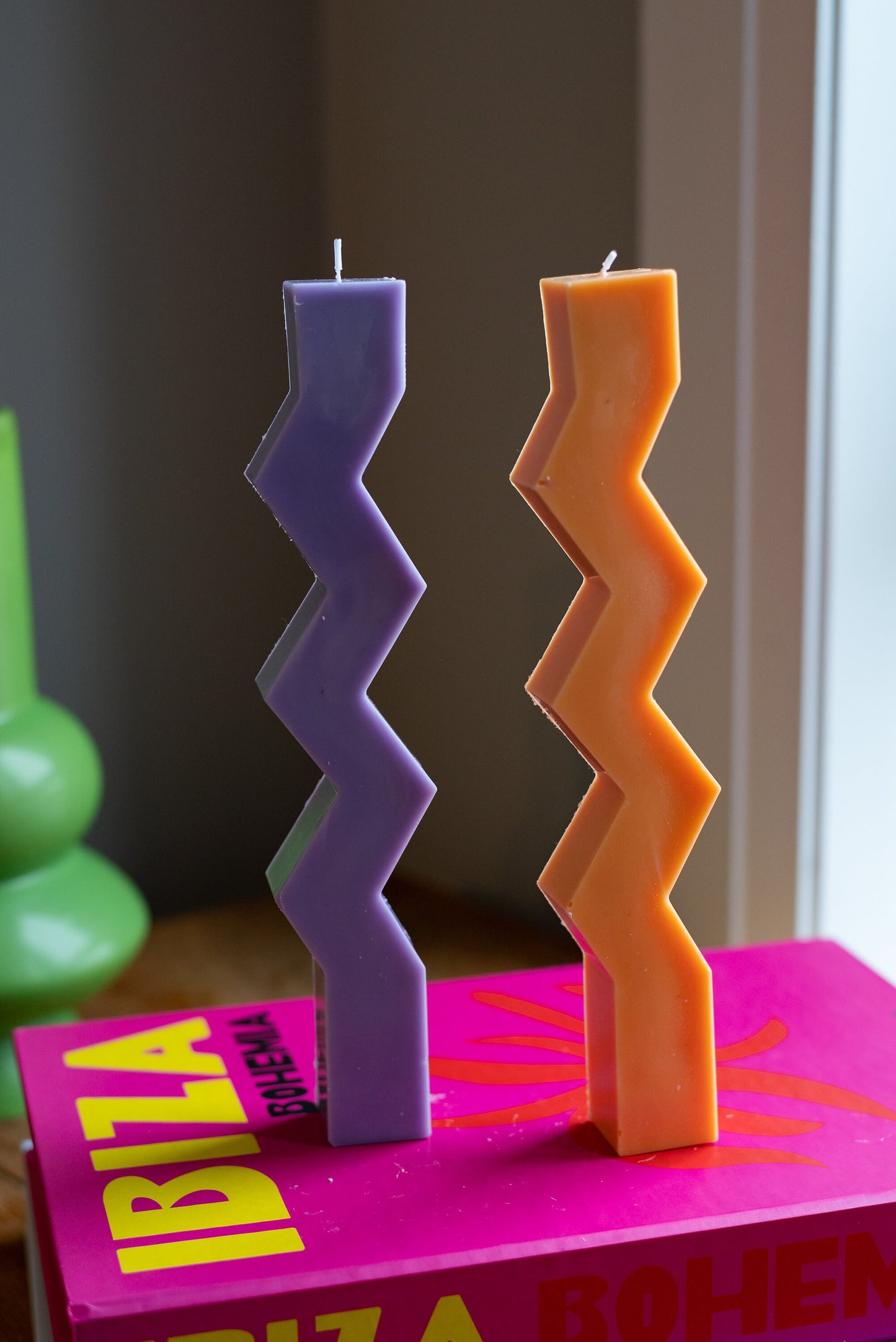 Zig Zag Pillar Candle/Wave Pillar Candle