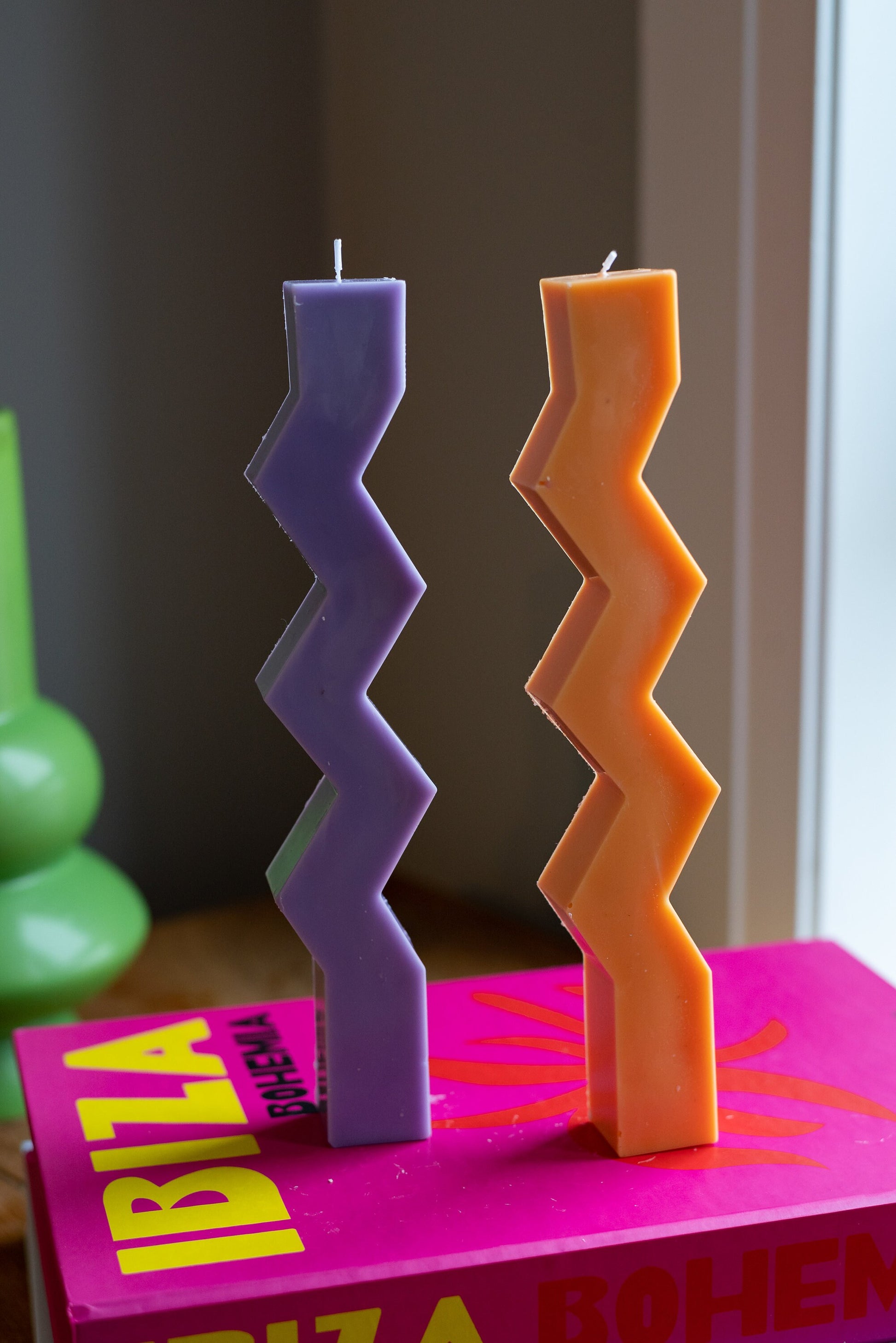 Zig Zag Pillar Candle/Wave Pillar Candle