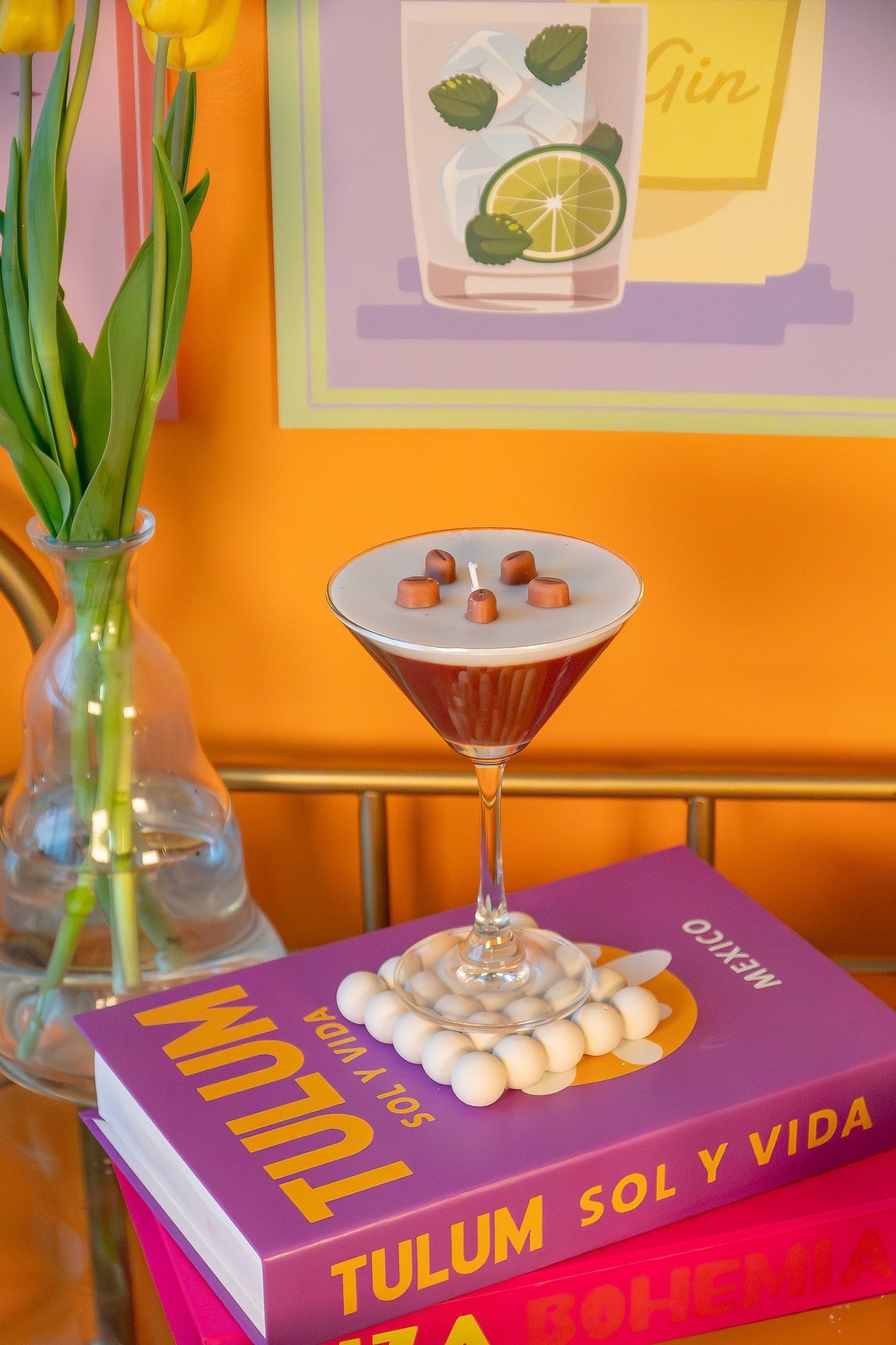 Espresso Martini Candle Realistic