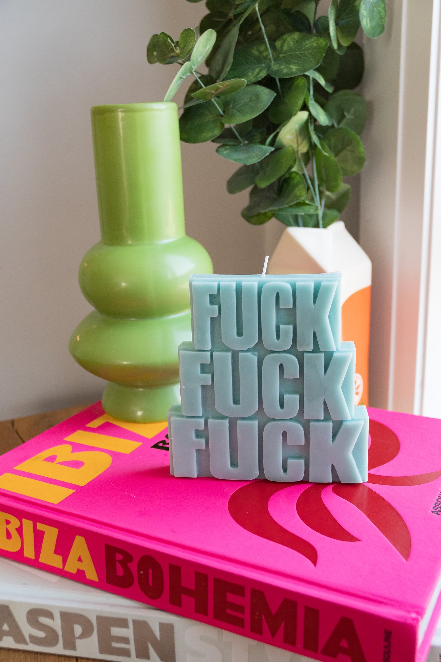 FUCK x3 Candle