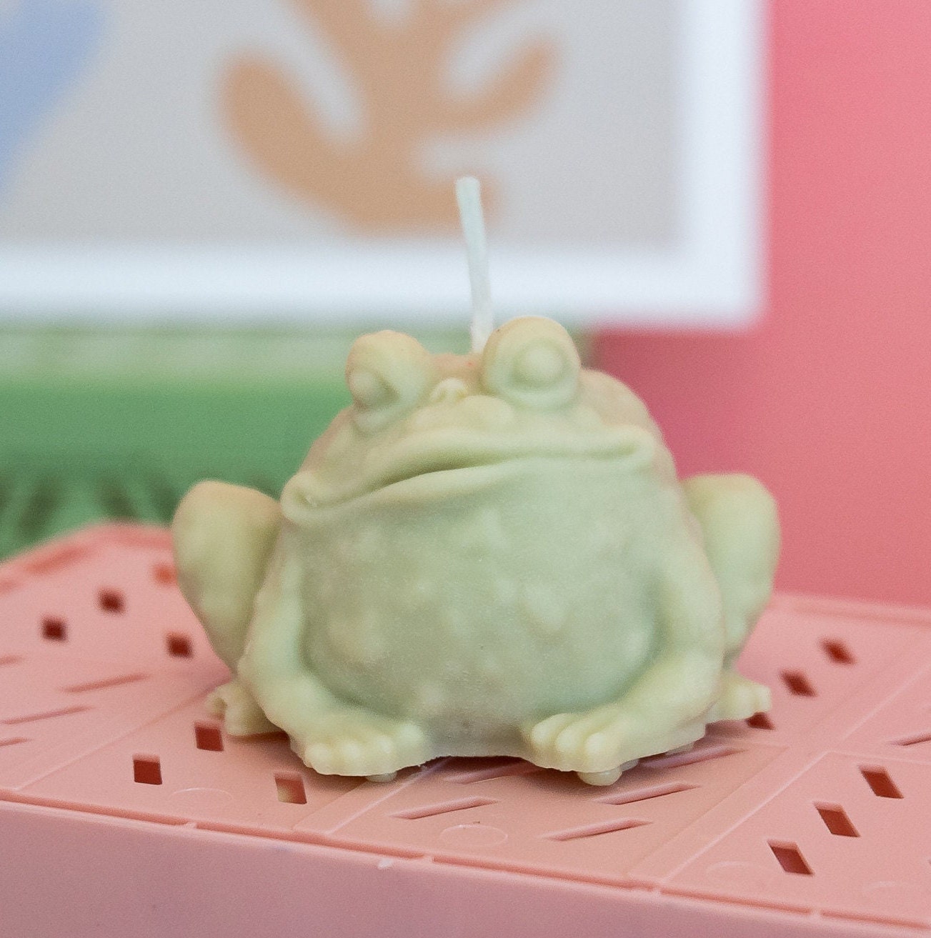 Good Luck Toad Candle