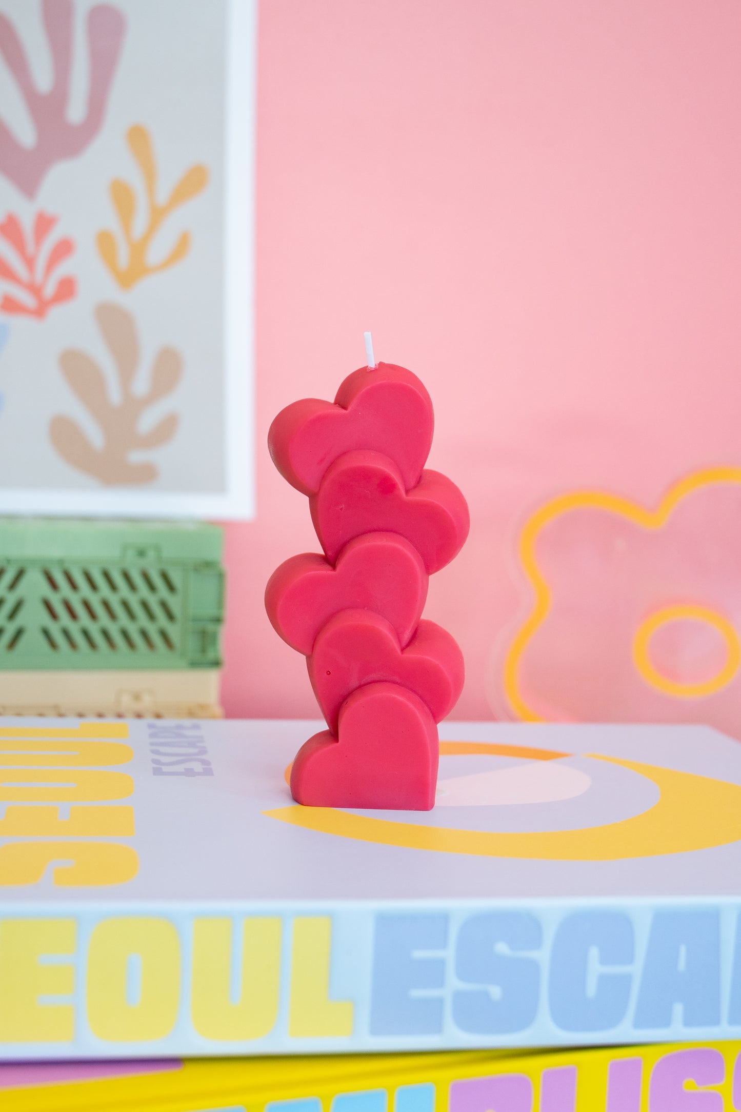 Heart Pillar Candle