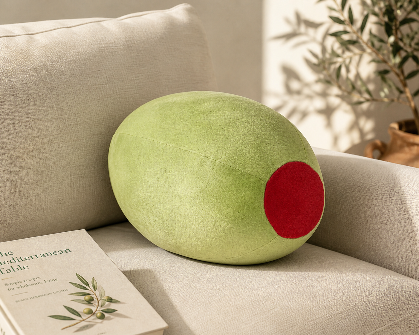 Olive Plush Pillow