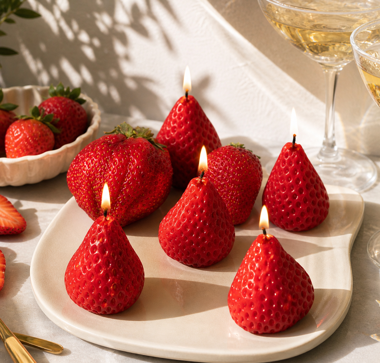 Strawberry Candles