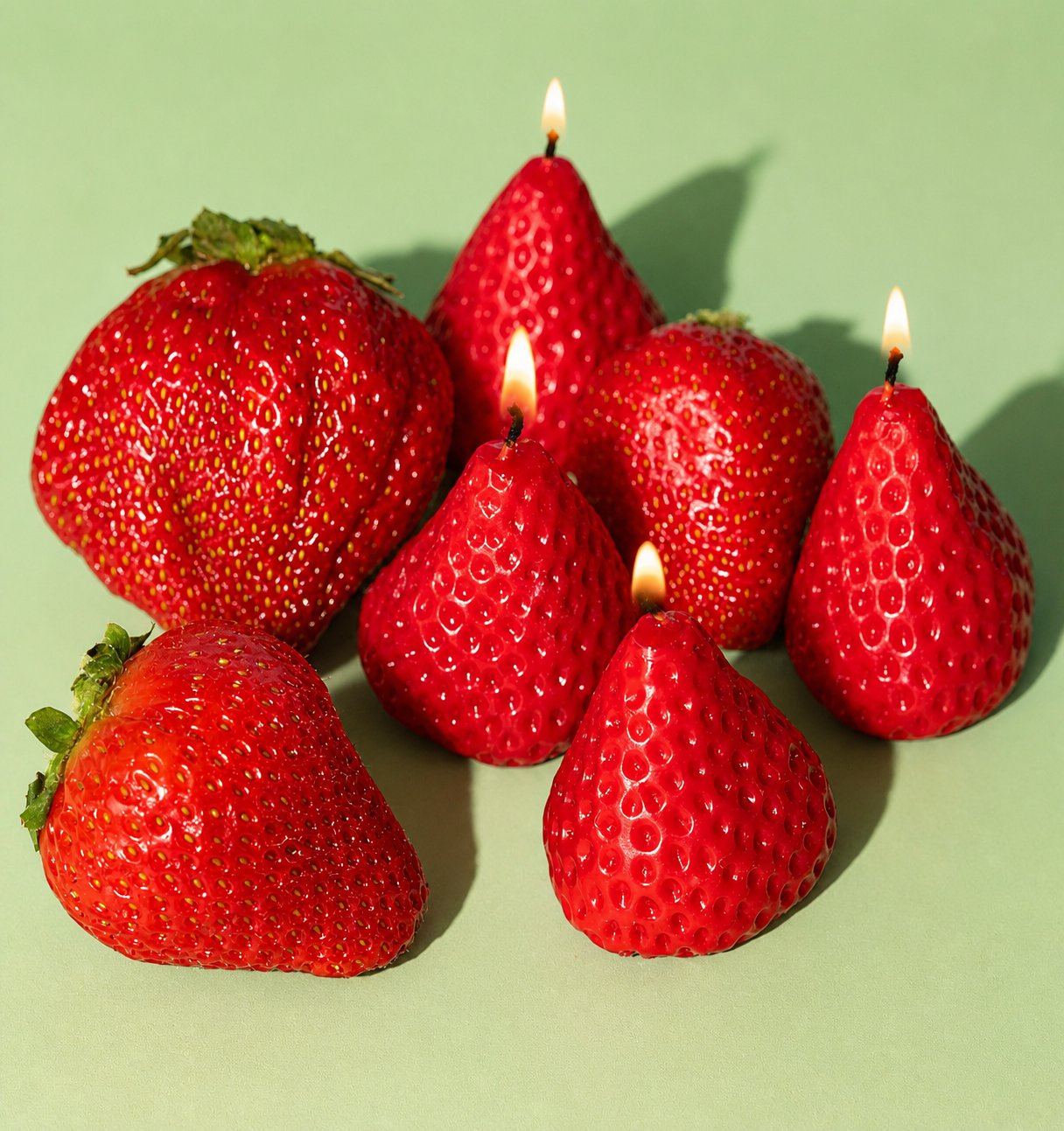Strawberry Candles