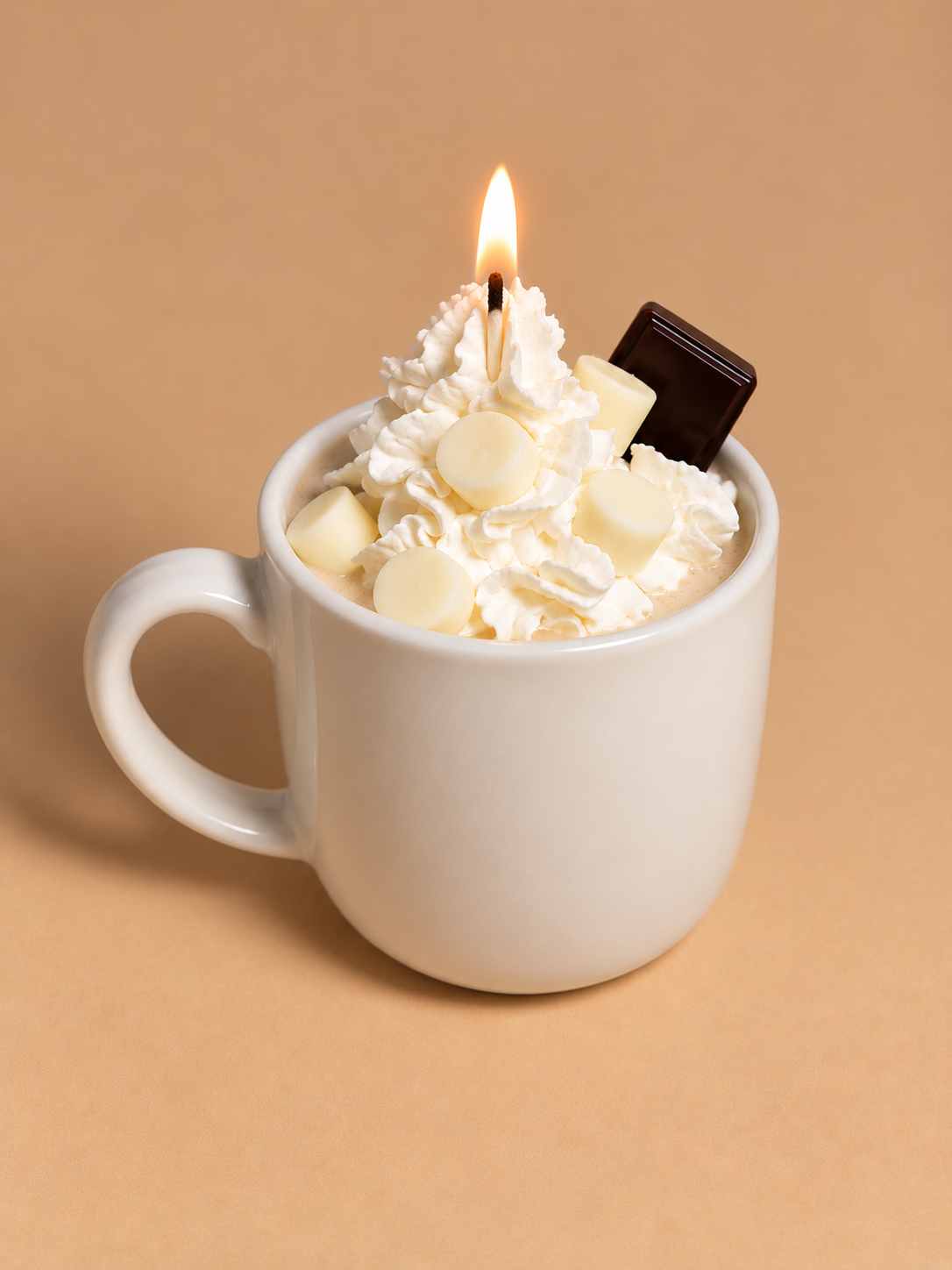Hot Chocolate Candle | 12 oz Mug Candle | Marshmallow Candle | Hot Cocoa Scented Candle | Food Candle | Cozy Christmas Gift