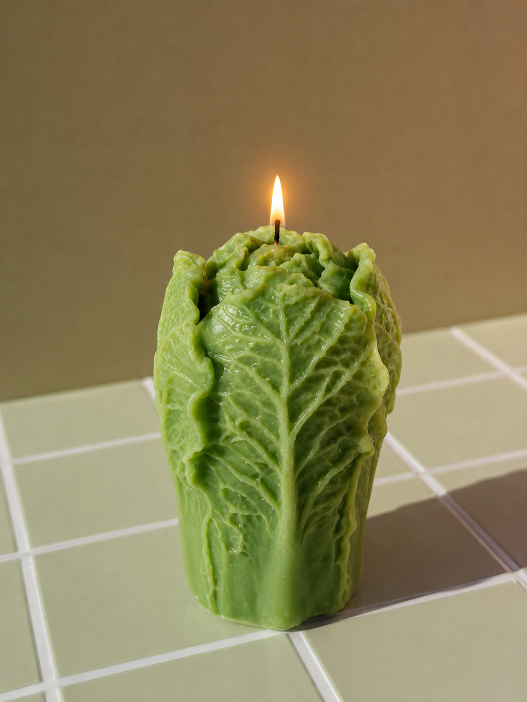 Lettuce Candle | Realistic Lettuce Candle | Funny Food Candle | Vegetable Candle | Kitchen Decor | Handmade Gift