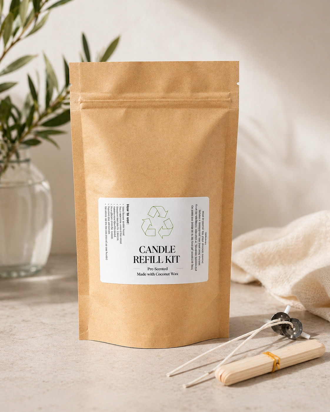 Coconut Wax Candle Refill Kit