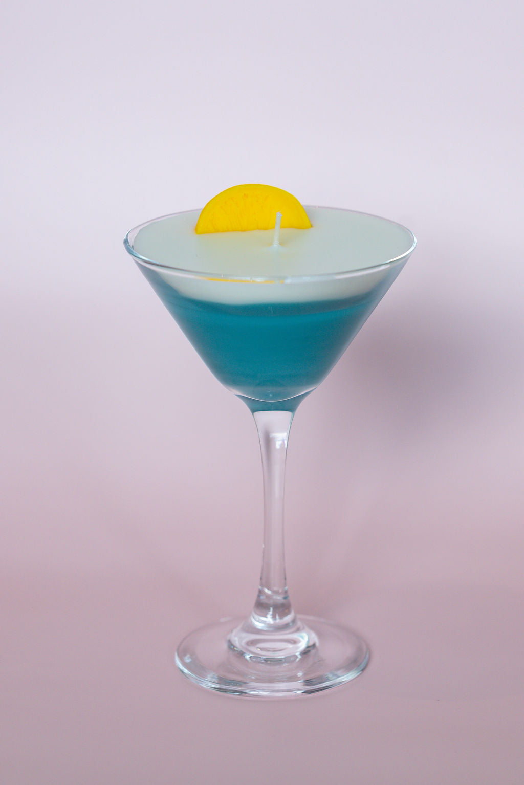 Blue Devil Martini Candle