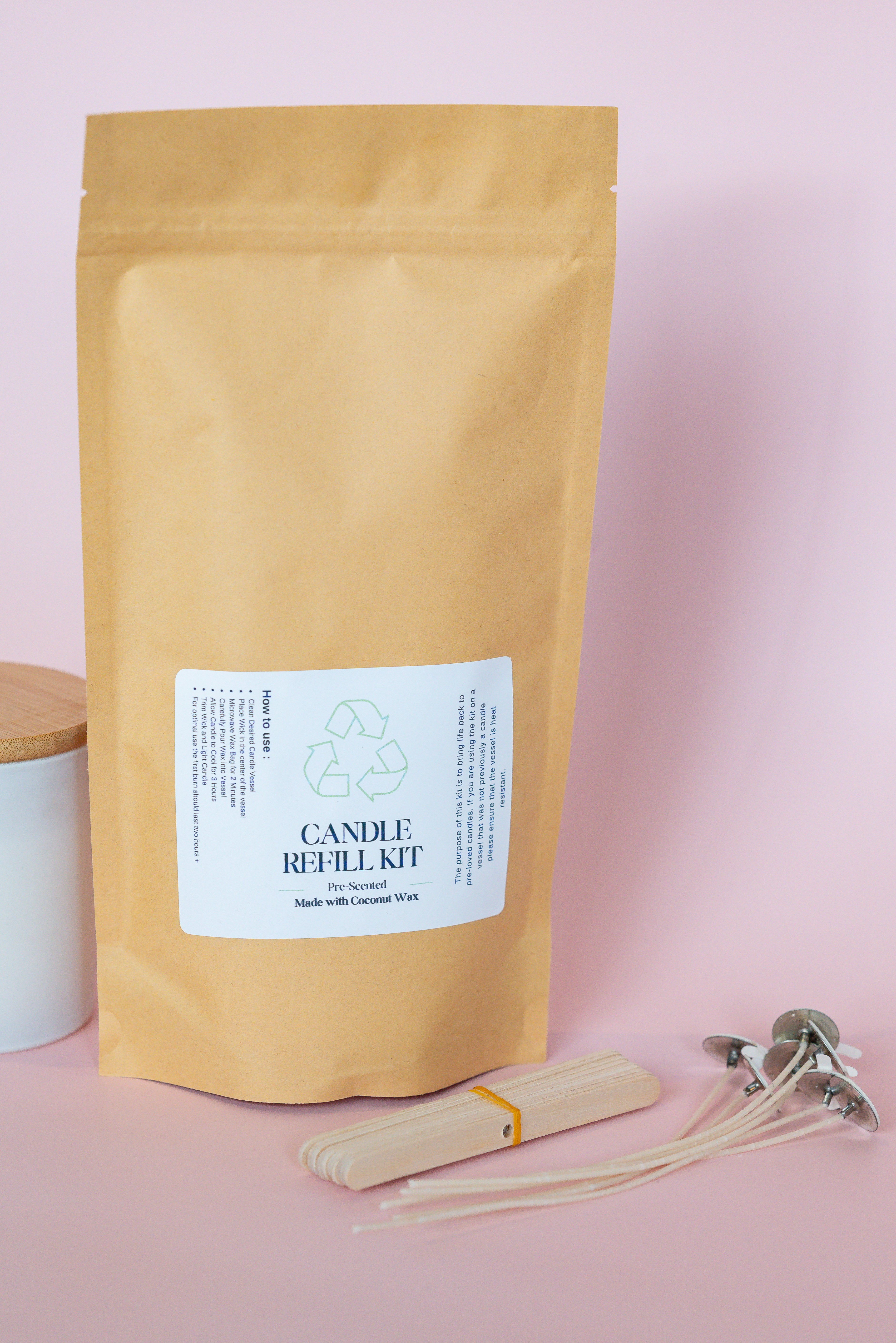 Coconut Wax Candle Refill Kit