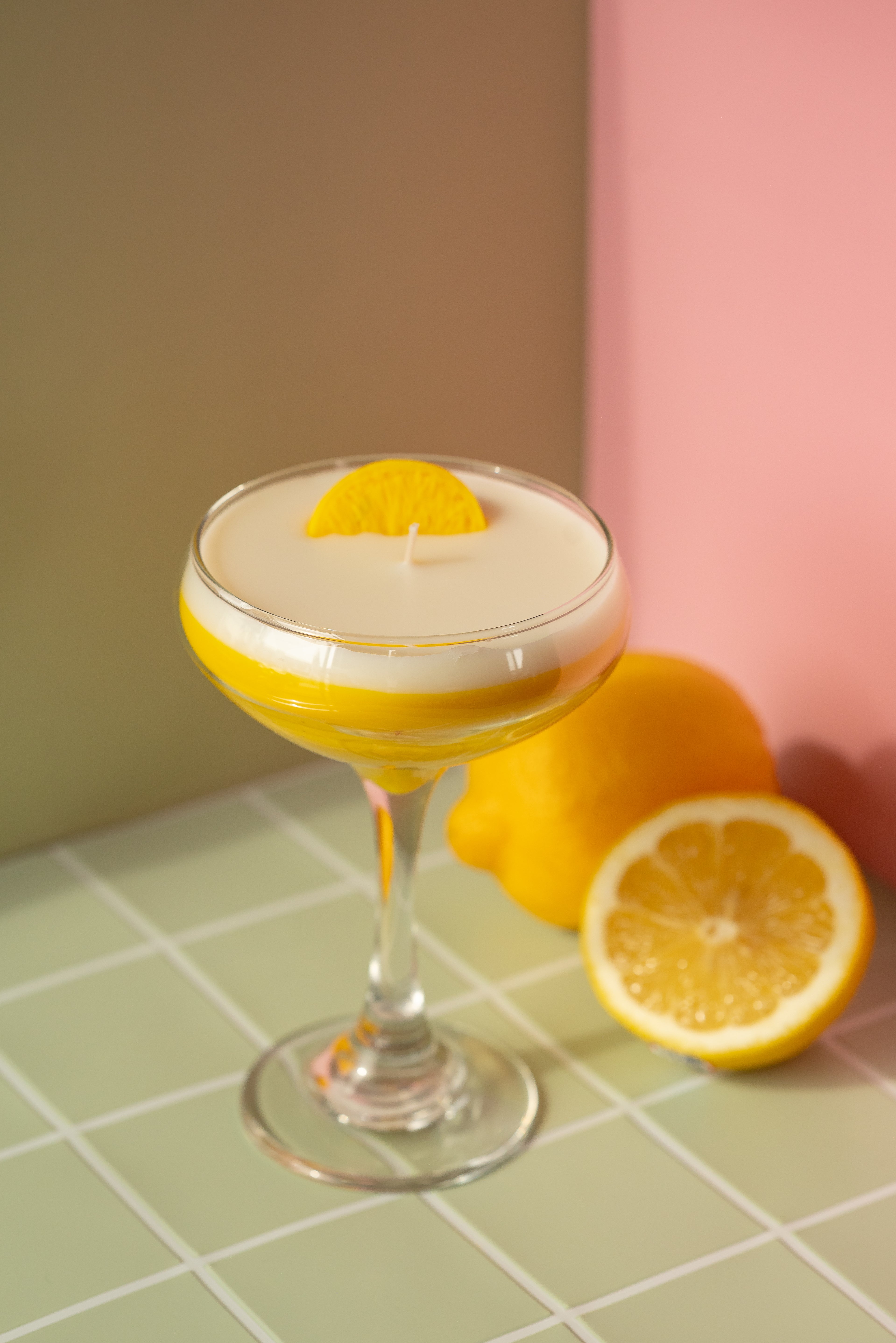 Lemon Drop Martini Candle