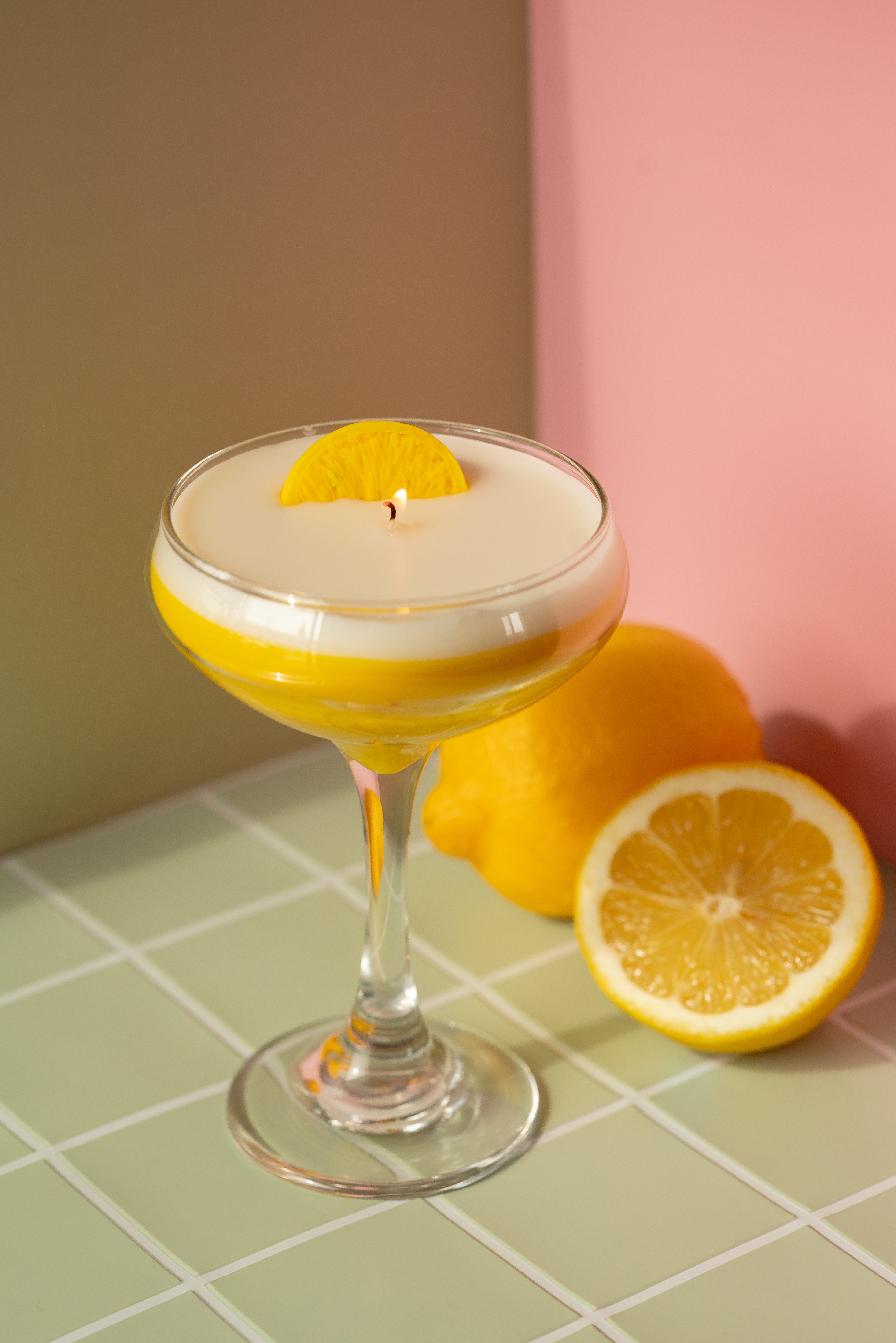 Lemon Drop Martini Candle