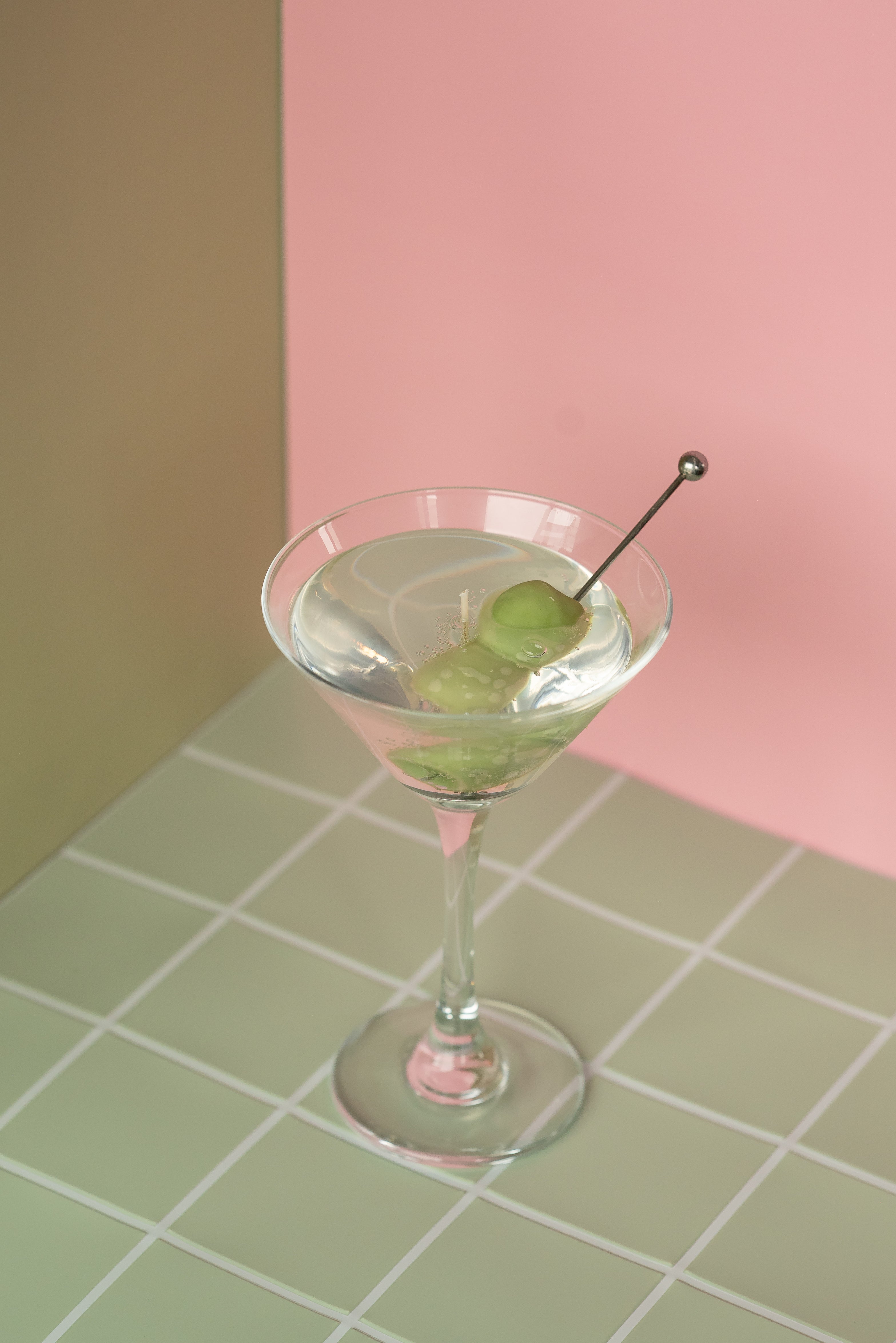 Extra Olives Martini Candle