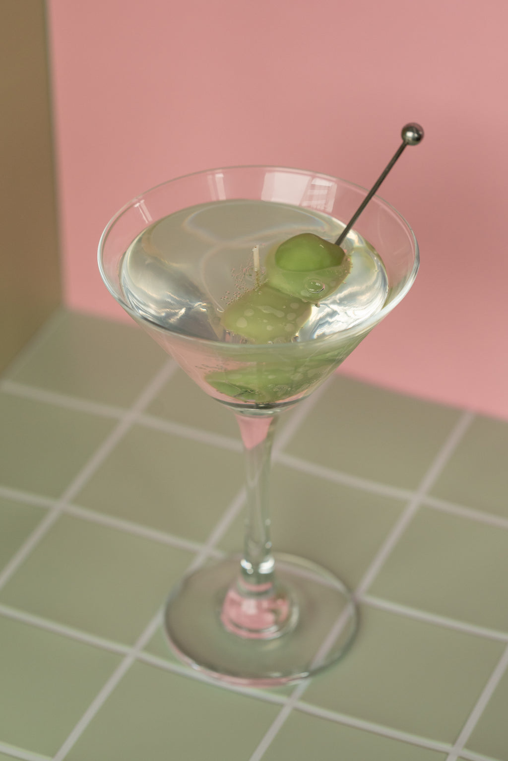 Extra Olives Martini Candle
