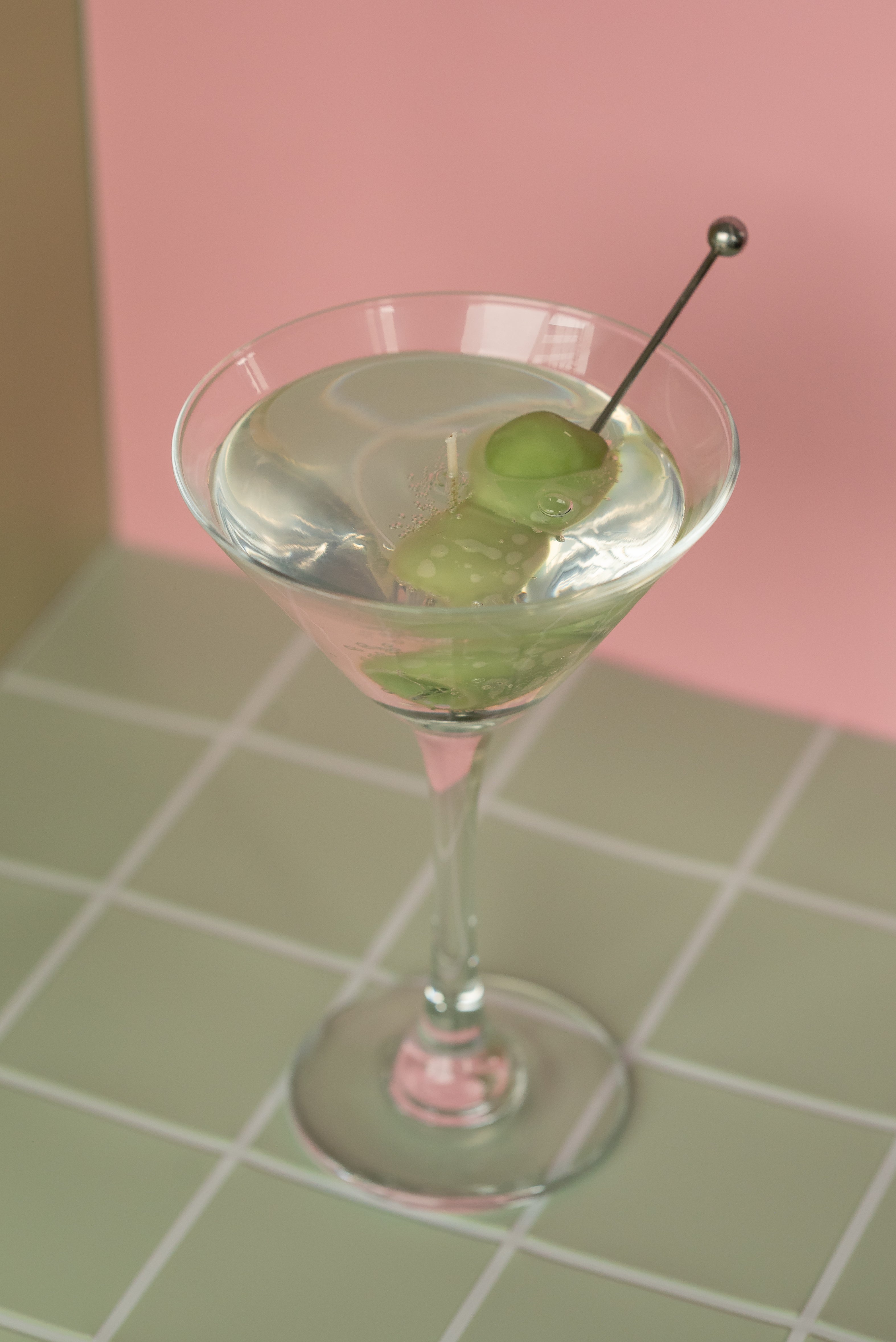 Extra Olives Martini Candle