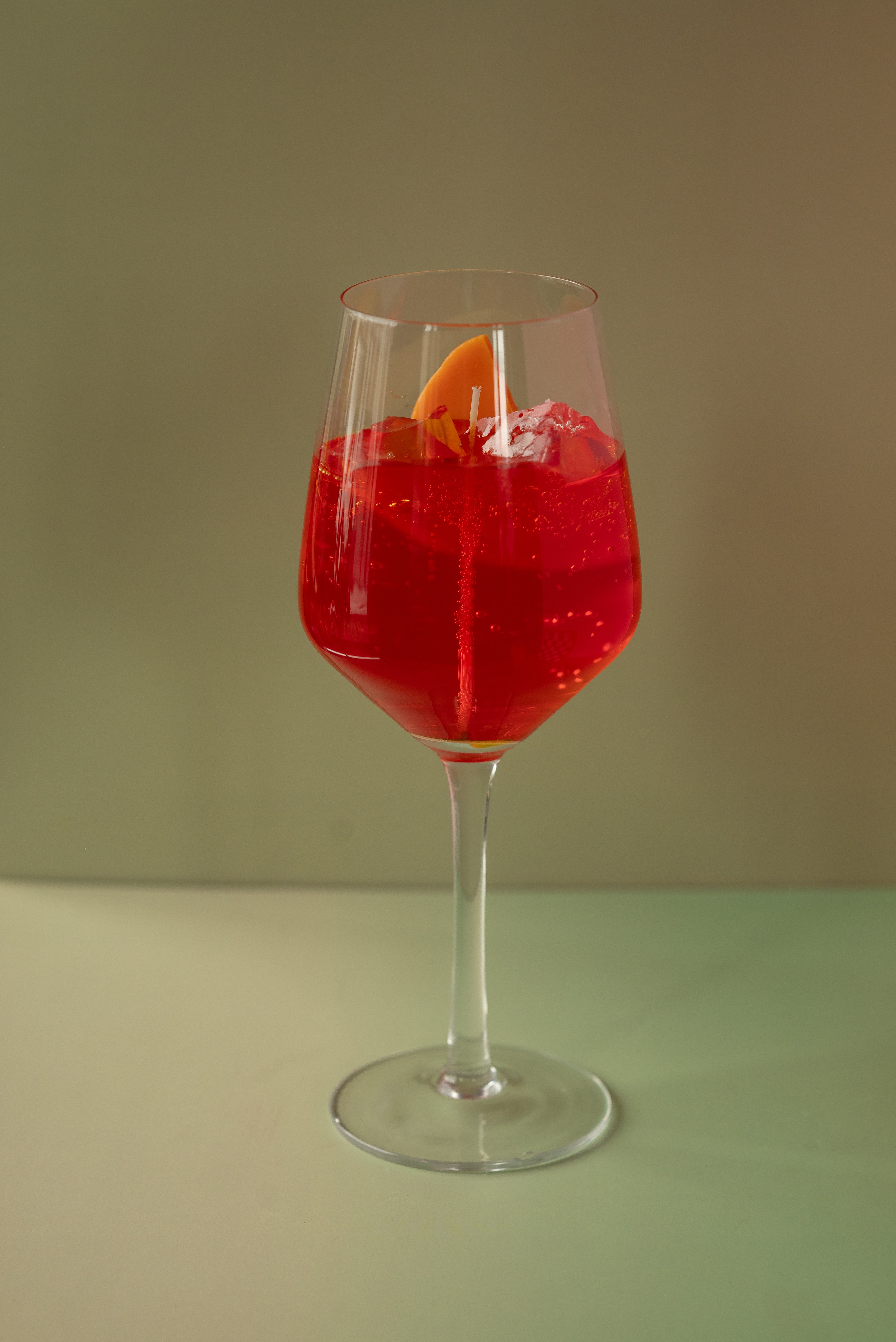 Aperol Spritz Candle