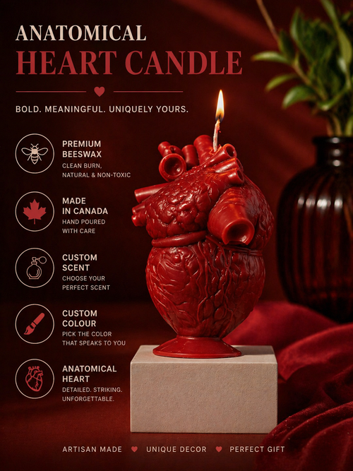 Anatomical Heart Candle