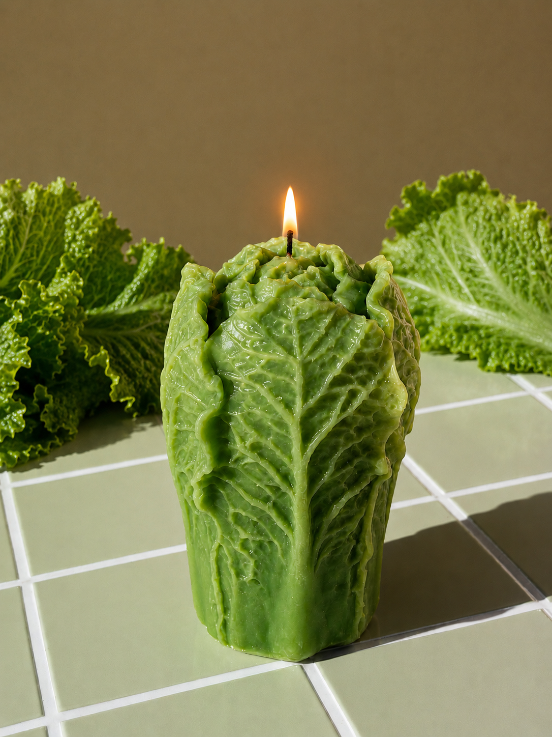 Lettuce Candle | Realistic Lettuce Candle | Funny Food Candle | Vegetable Candle | Kitchen Decor | Handmade Gift