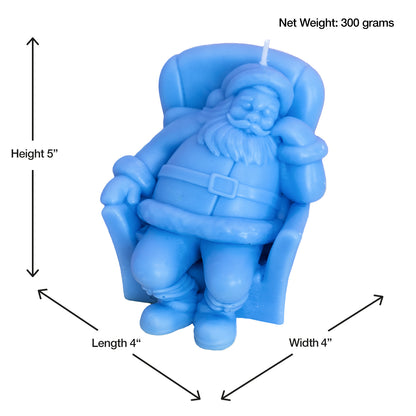Sleeping Santa Candle