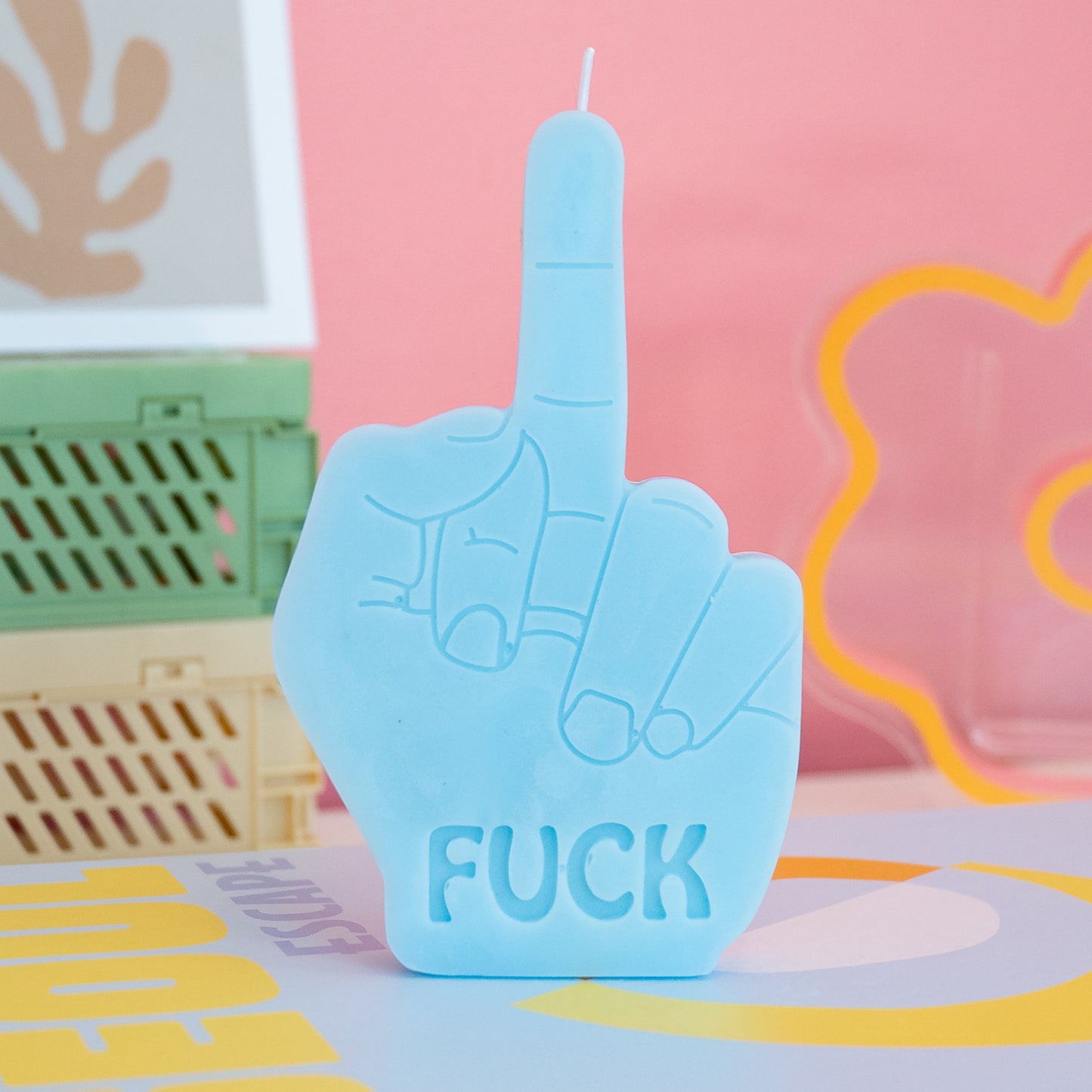 Middle Finger Fuck Candle