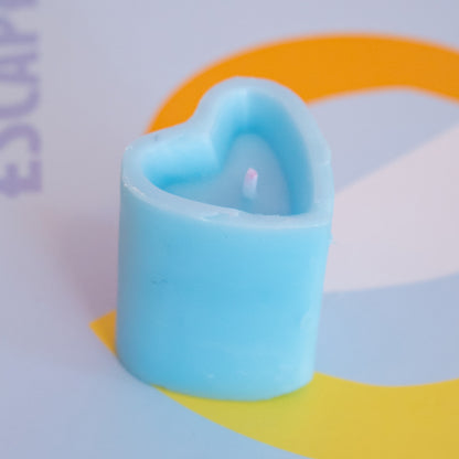 Heart Shaped Pillar Candle