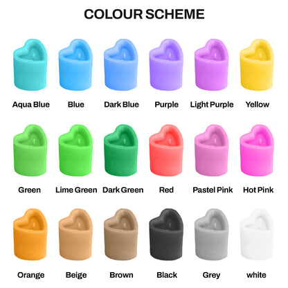 Heart Shaped Pillar Candle