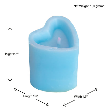 Heart Shaped Pillar Candle