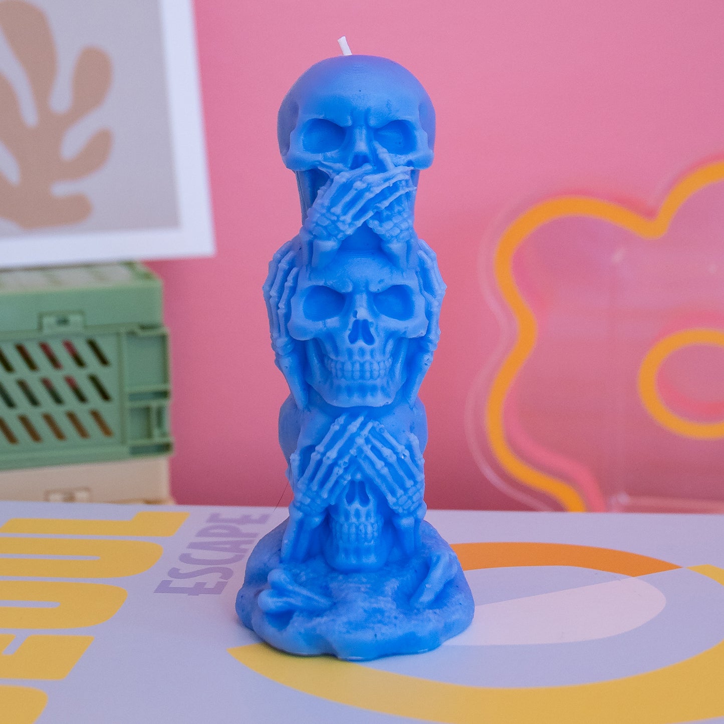 Speak No Evil, Hear No Evil, See No Evil Skeleton Candle