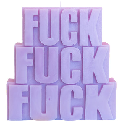 FUCK x3 Candle