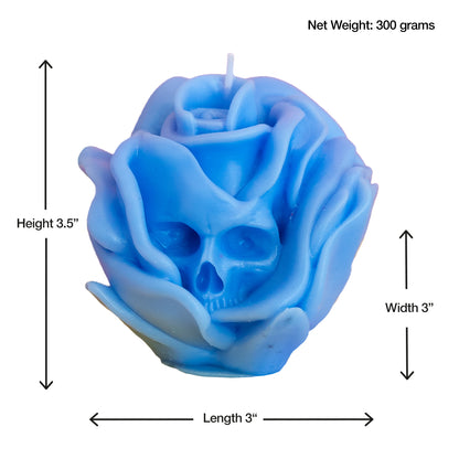 Skull Rose Candle