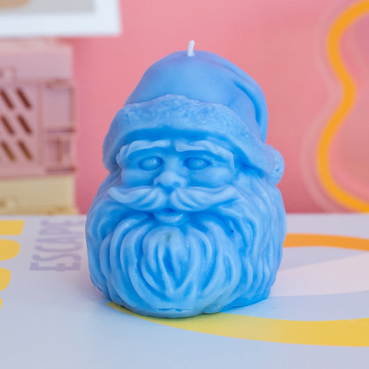 Santa Head Candle