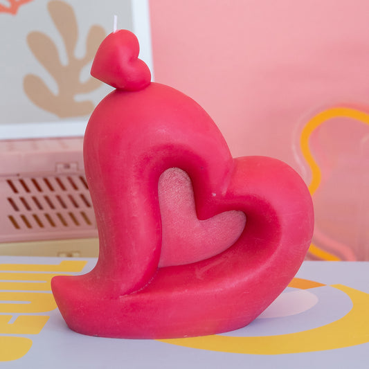 Large Heart Candle