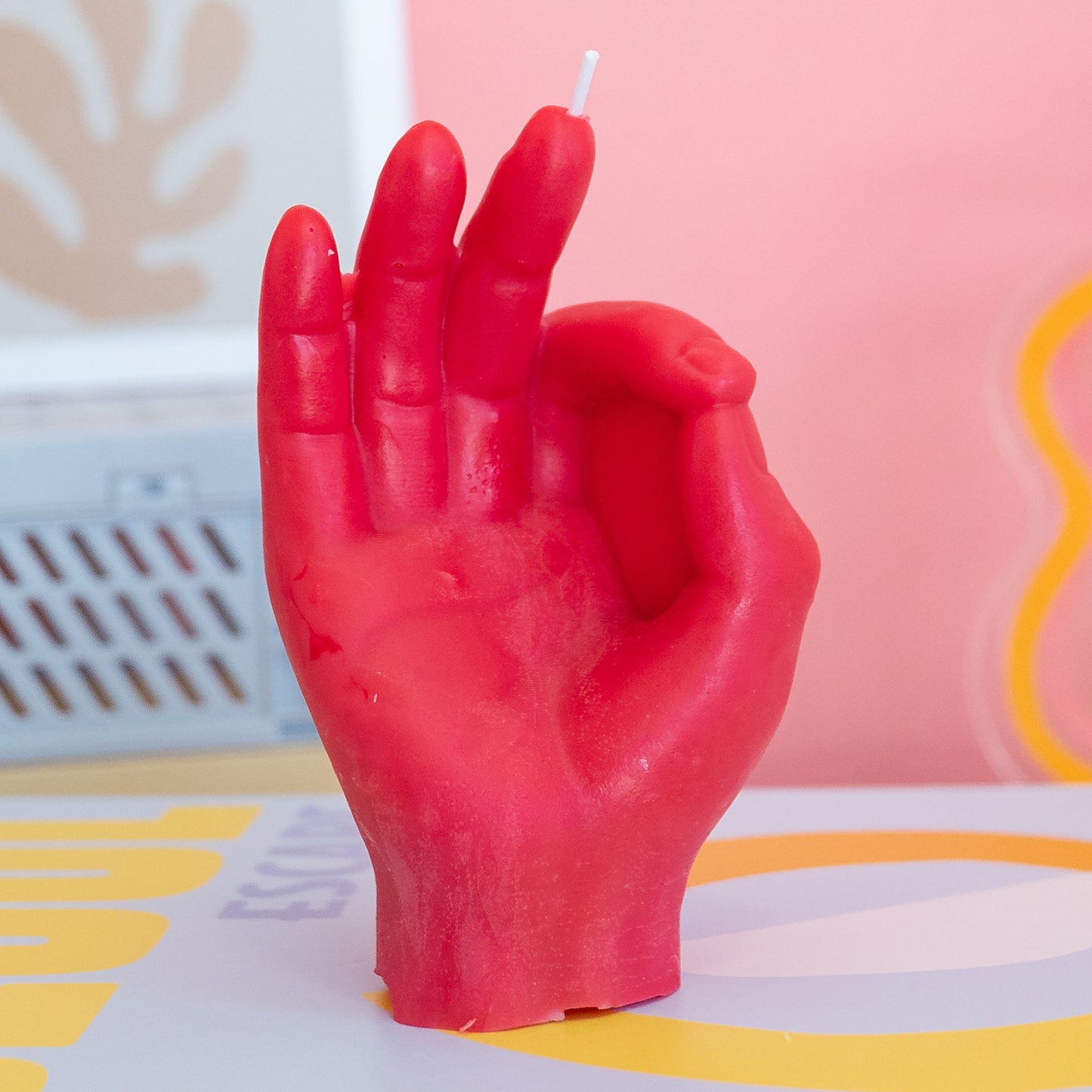 OK Hand Gesture Candle