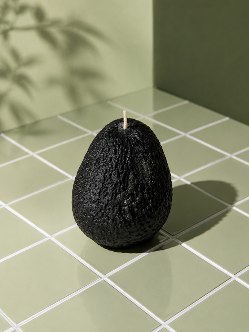 Avocado Candle | Handmade Beeswax Fruit Candle | Natural Home Decor & Gift