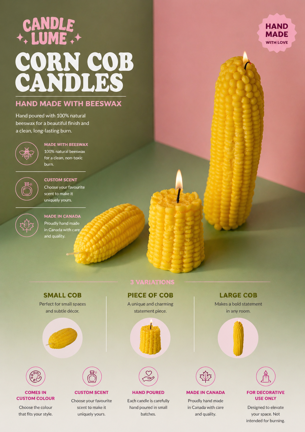 Corn on the Cob Candle