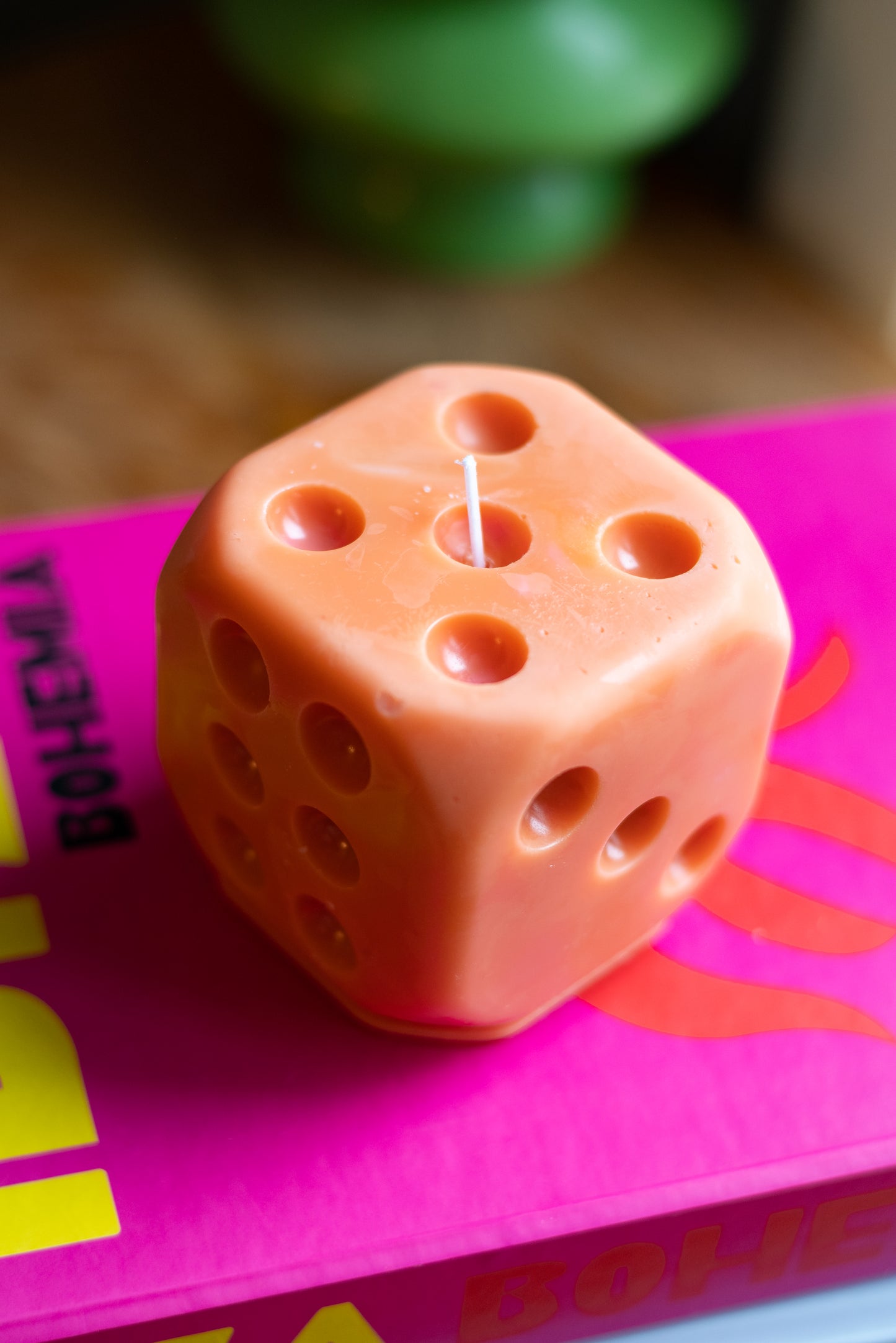 Large Dice Candle