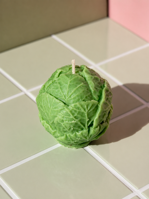 Brussels Sprout Candle | Funny Food Candle | Realistic Vegetable Candle | Kitchen Decor | Unique Gift | Handmade in Canada