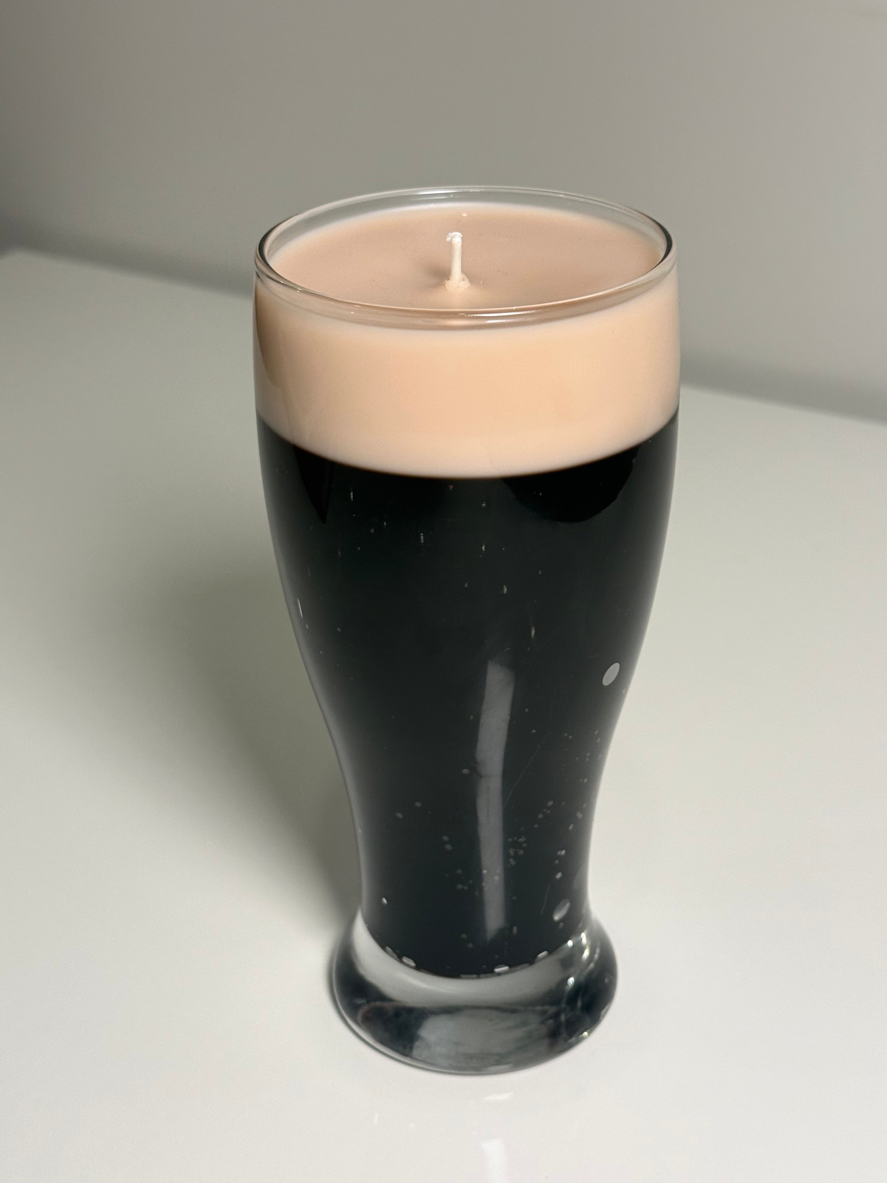 Dark Beer Candle | Beer Candle | Coffee & Dark Chocolate Scent | 12 oz Gel Wax Candle | Funny Gift for Beer Lover