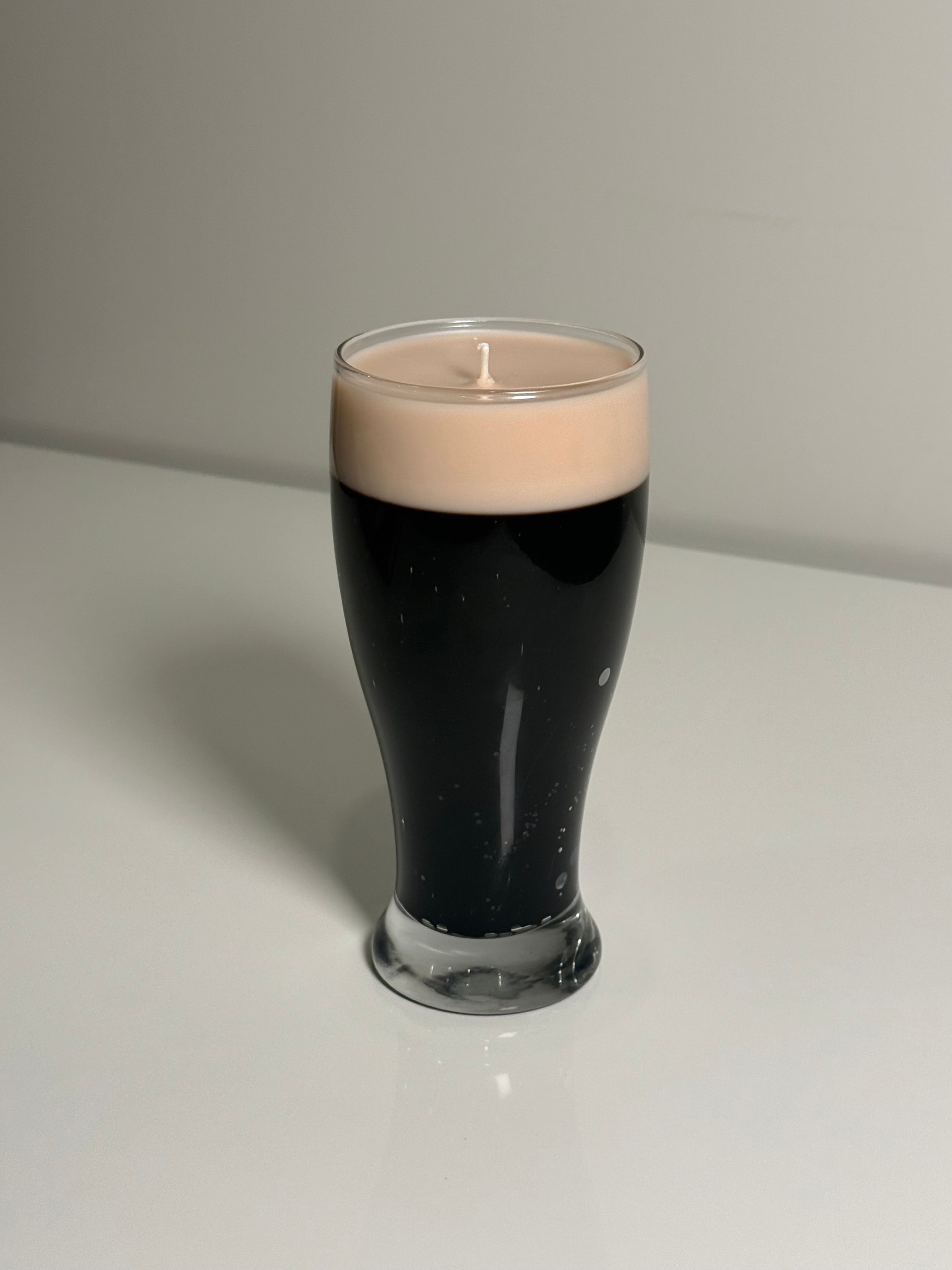 Dark Beer Candle | Beer Candle | Coffee & Dark Chocolate Scent | 12 oz Gel Wax Candle | Funny Gift for Beer Lover