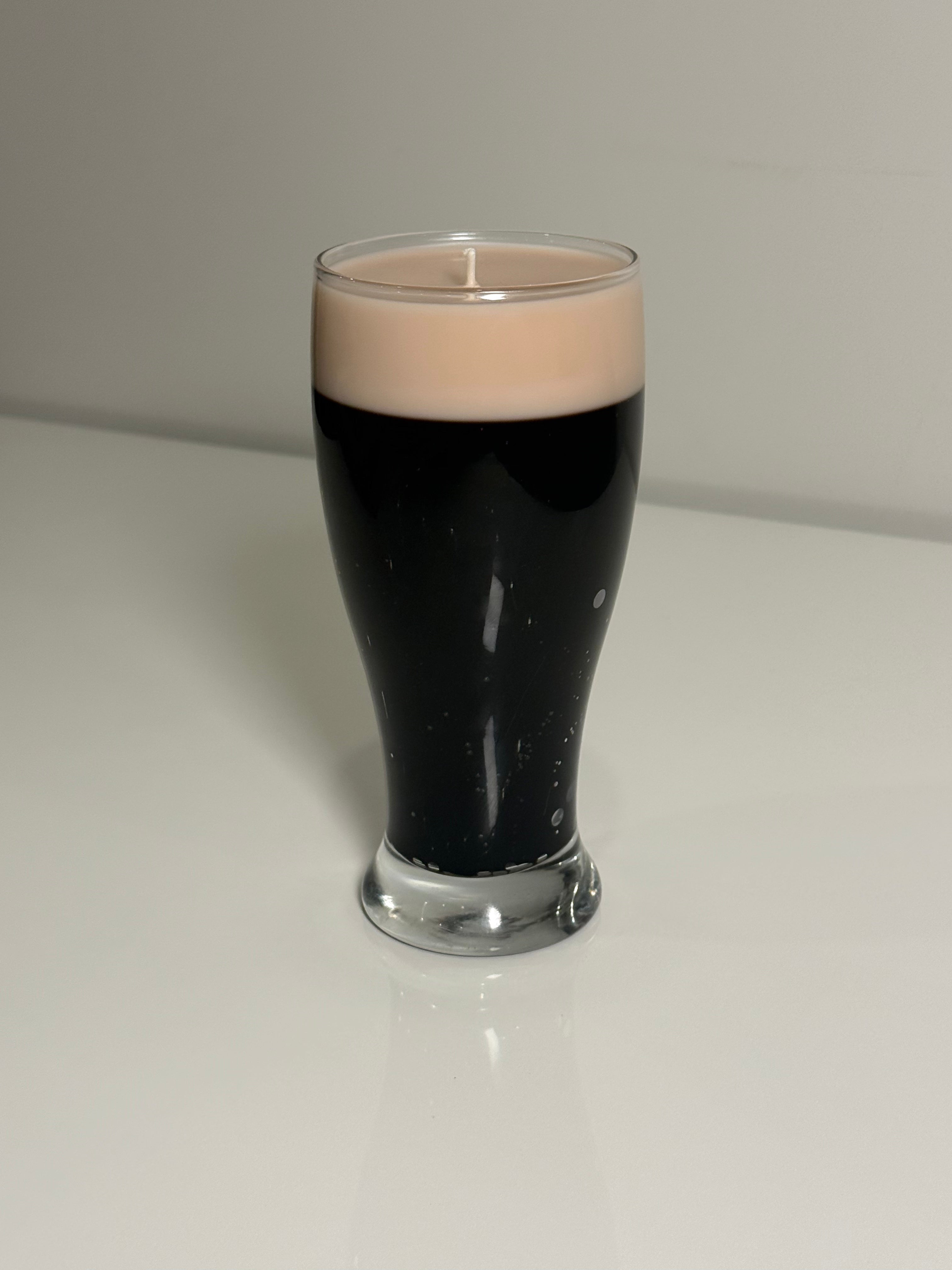 Dark Beer Candle | Beer Candle | Coffee & Dark Chocolate Scent | 12 oz Gel Wax Candle | Funny Gift for Beer Lover