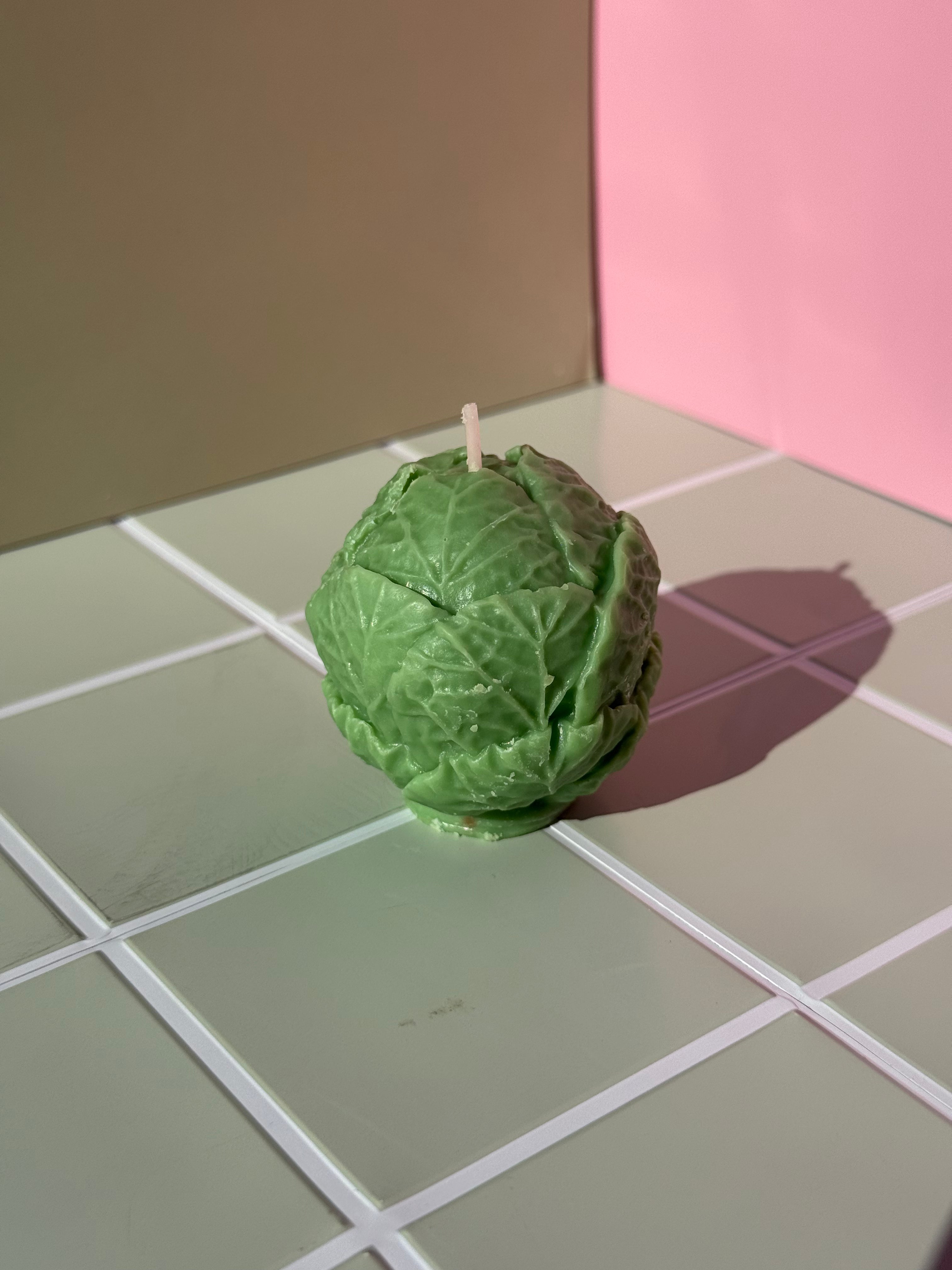 Brussels Sprout Candle | Funny Food Candle | Realistic Vegetable Candle | Kitchen Decor | Unique Gift | Handmade in Canada