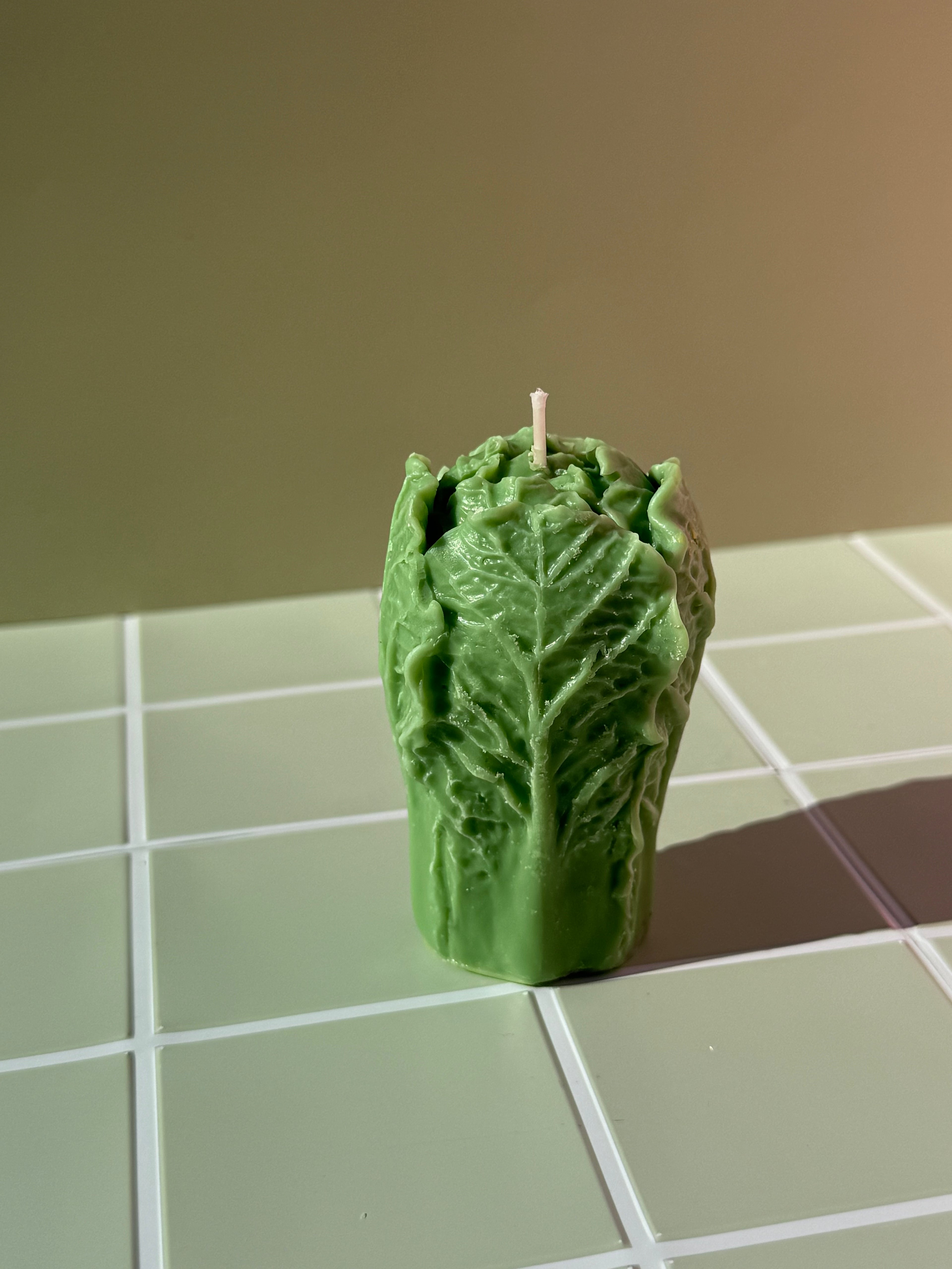 Lettuce Candle | Realistic Lettuce Candle | Funny Food Candle | Vegetable Candle | Kitchen Decor | Handmade Gift