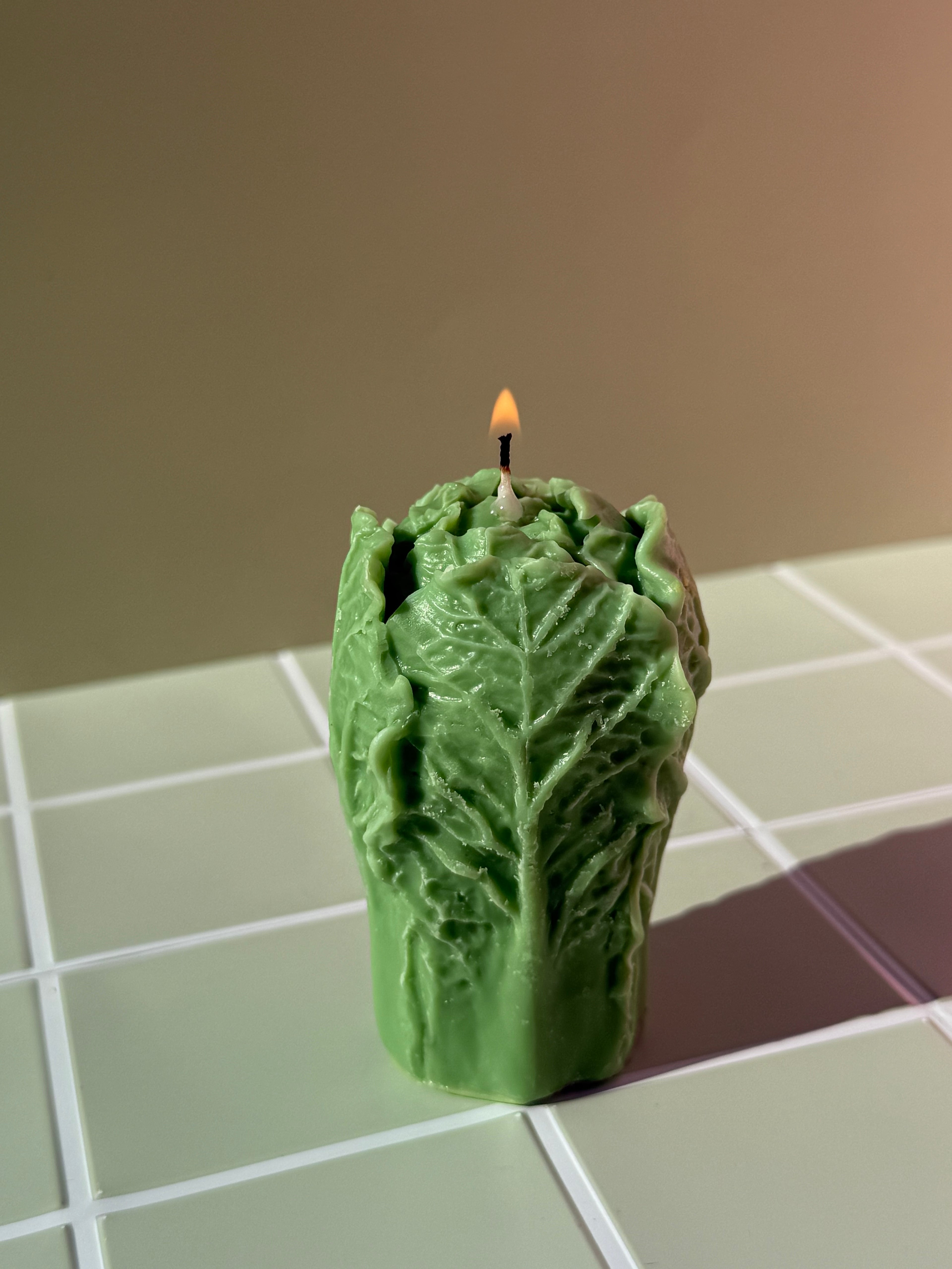 Lettuce Candle | Realistic Lettuce Candle | Funny Food Candle | Vegetable Candle | Kitchen Decor | Handmade Gift