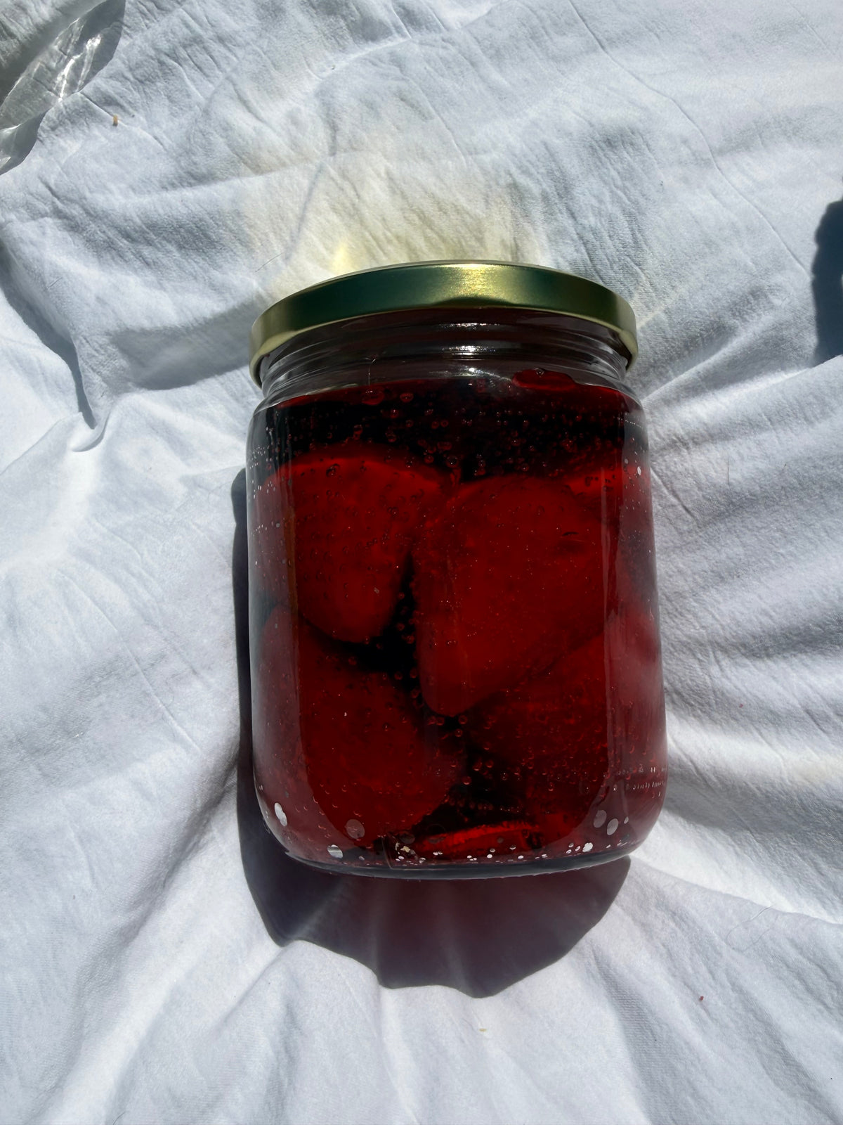 Strawberry Jam Candle | Realistic Jam Jar Candle | Strawberry Candle | Food Candle | Unique Gift | Kitchen Decor | Fruit Candle